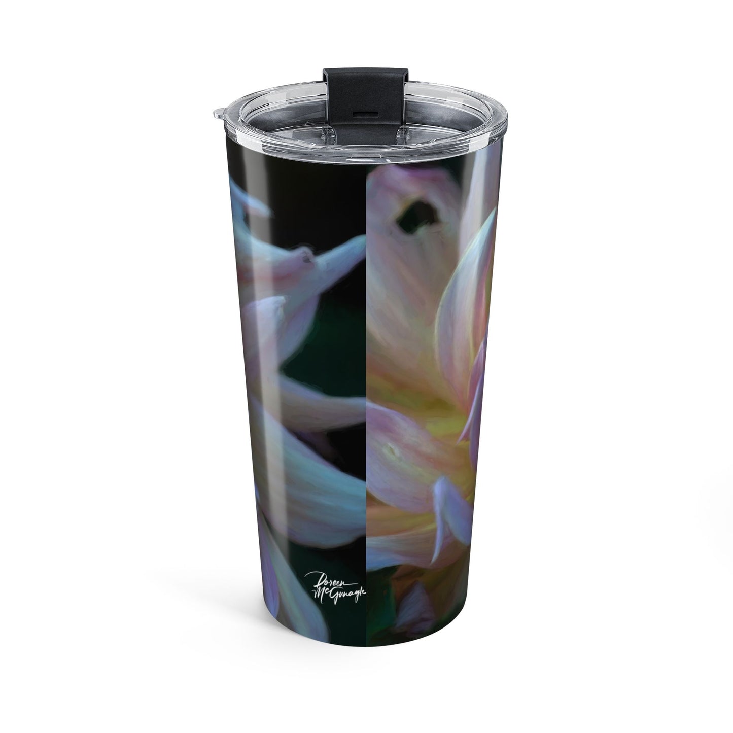 Floral Tumbler 20oz - Colorful Insulated Travel Mug, Gifts for Her, Flower Design, Nature Lover, Summer Outdoor Drinkware