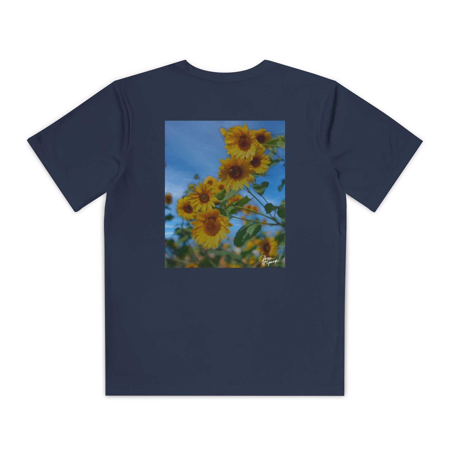 Youth Nature Tee – Sunflower Design, Outdoor Adventure Tee, Inspirational Kids Clothing, Spring/Summer Fashion