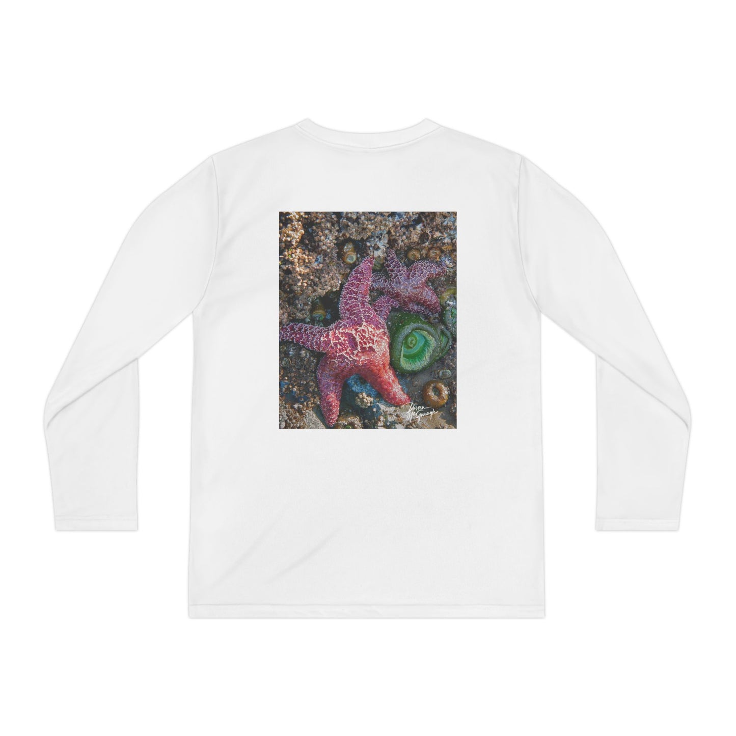 Youth Long Sleeve Tee – Starfish Design | Ocean-Inspired Shirt for Young Nature Lovers, Outdoor Play, and Everyday Adventure