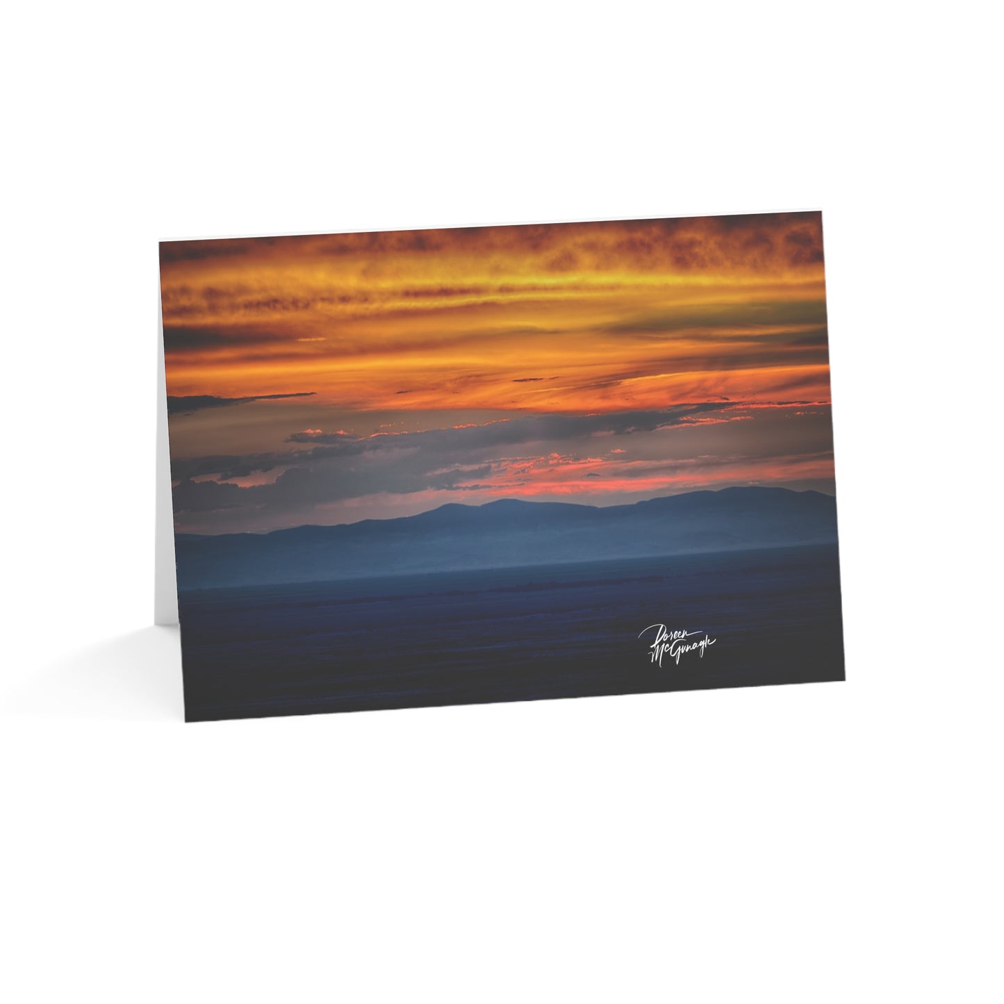 Enjoy Nature Collection – Sunset Greeting Cards | Box of 50 Eco-Friendly 5x7 Note Cards | Blank Stationery for Personal Touch & Special Occasions