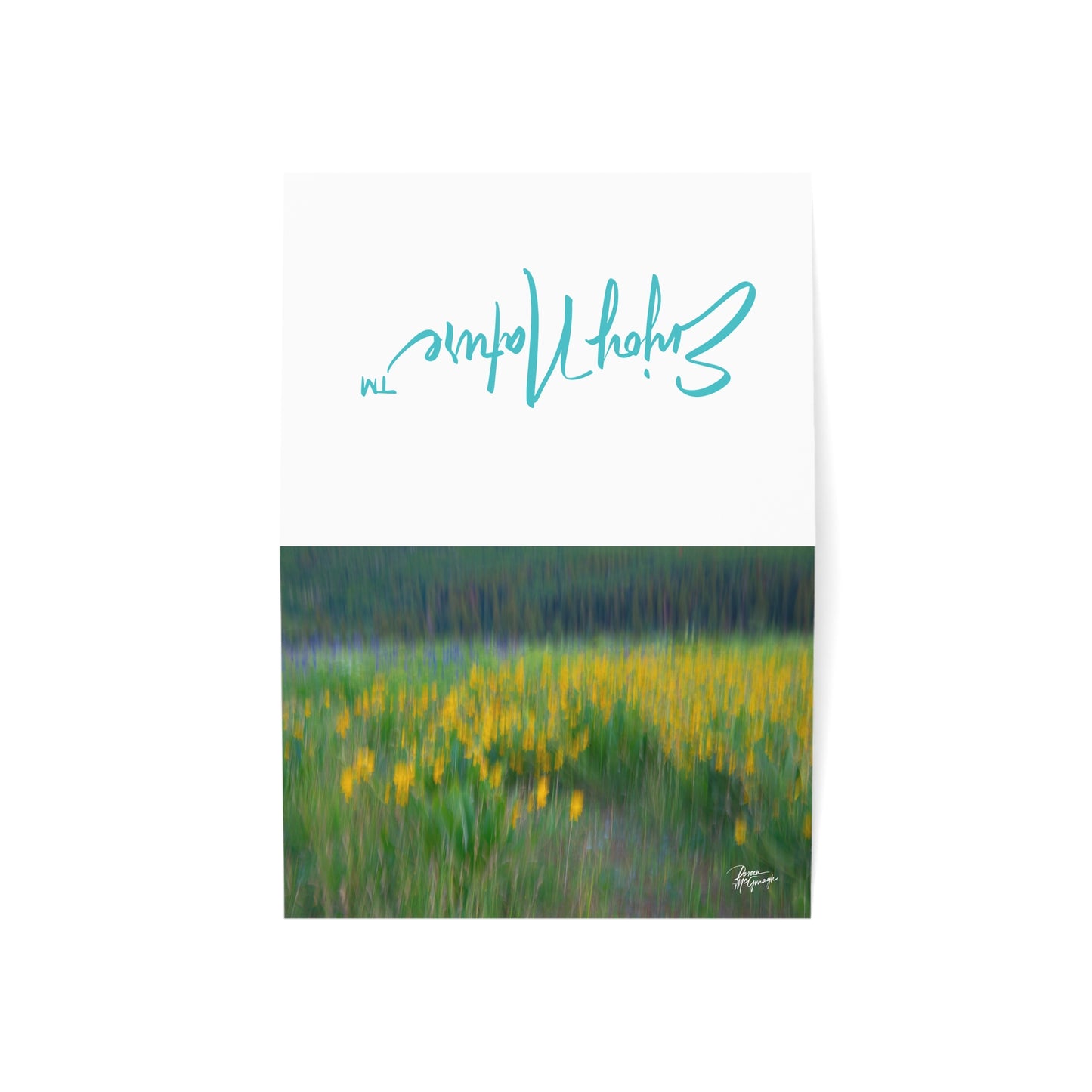 Floral Nature Greeting Cards | Eco-Friendly 5x7 Note Card Set from the Enjoy Nature Collection | Perfect for Inspirational Notes, Birthdays & Everyday Messages