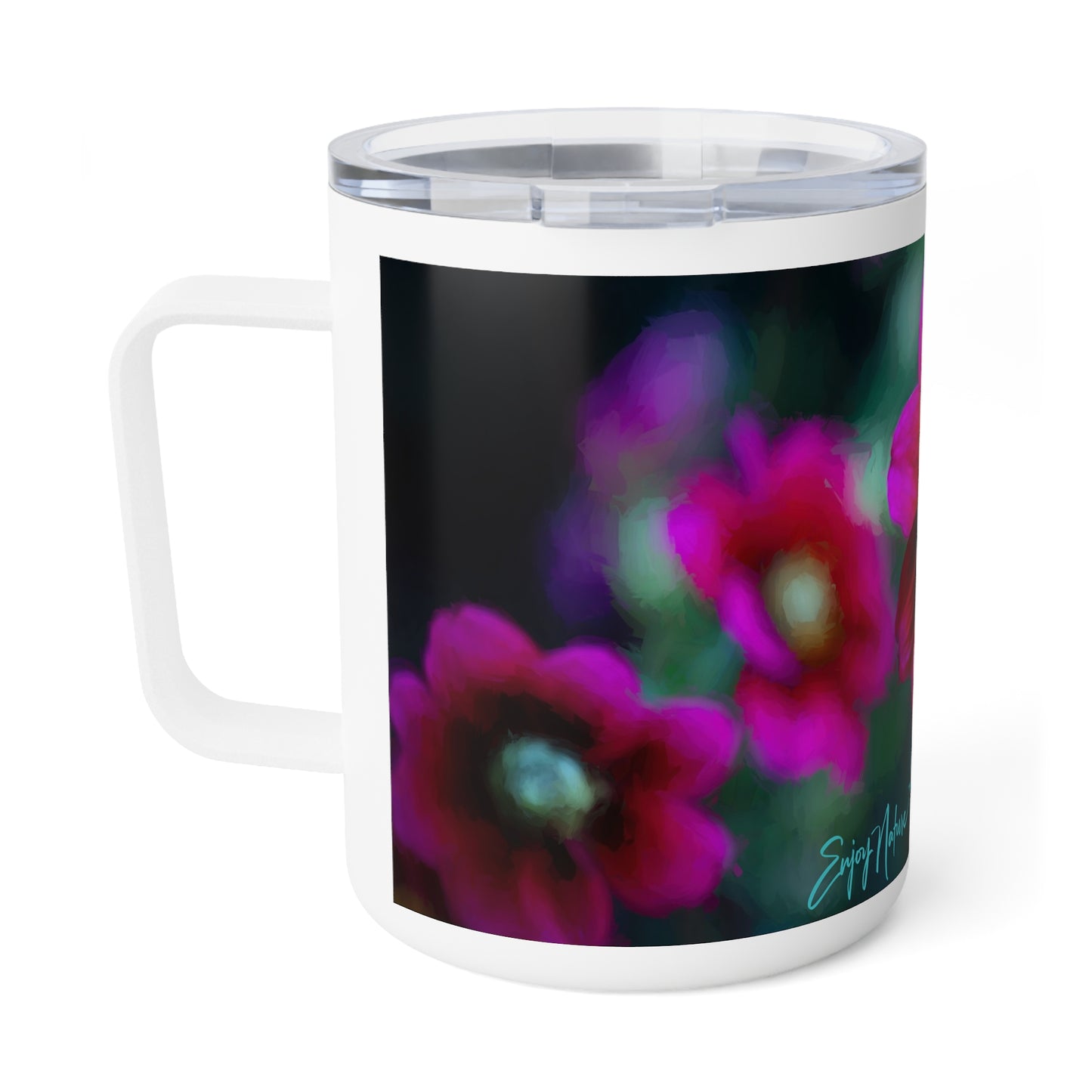 Heart of Dahlia Dreams – 10oz Insulated Coffee Mug