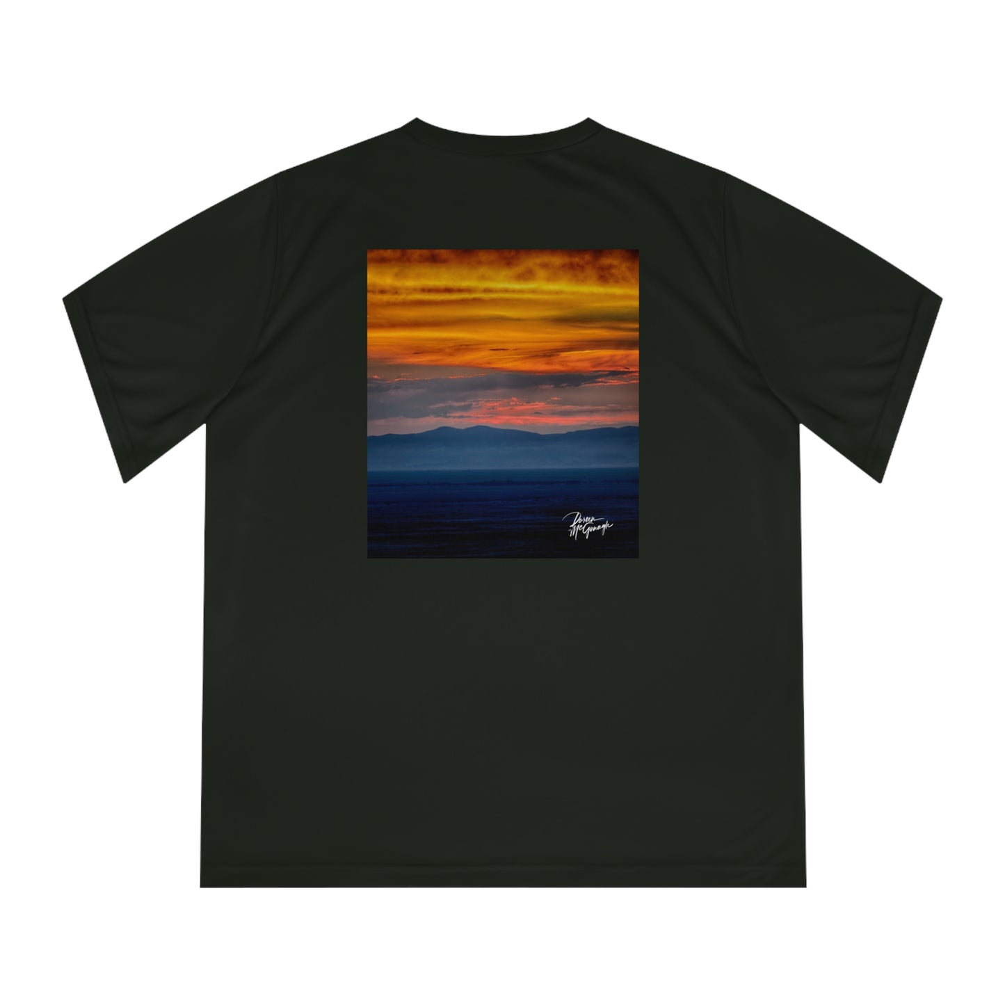 Sunset over the Dunes Women’s Performance V-Neck T-Shirt | Nature Inspired Activewear | Enjoy Nature Collection