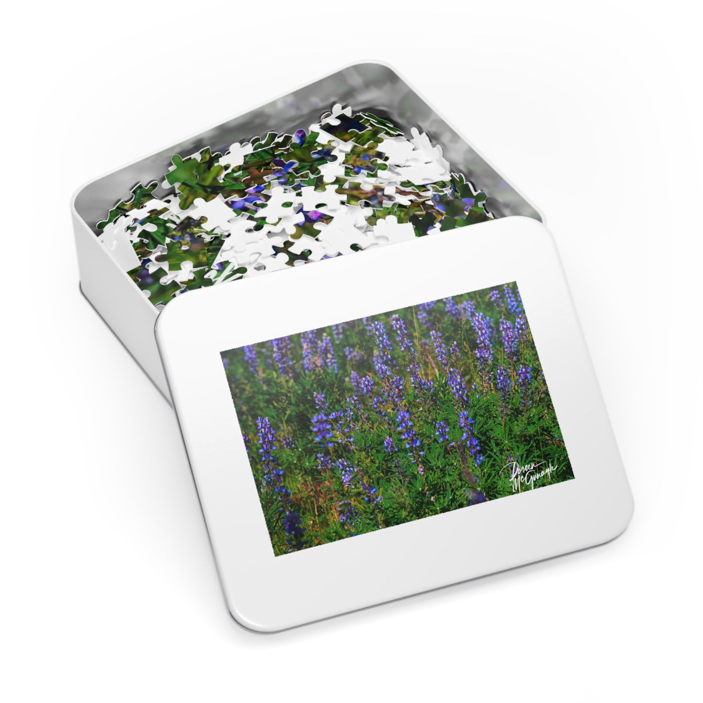 Wild Lupines Jigsaw Puzzle | Nature Inspired Puzzle for Relaxation | Enjoy Nature & Earthy Décor Fun