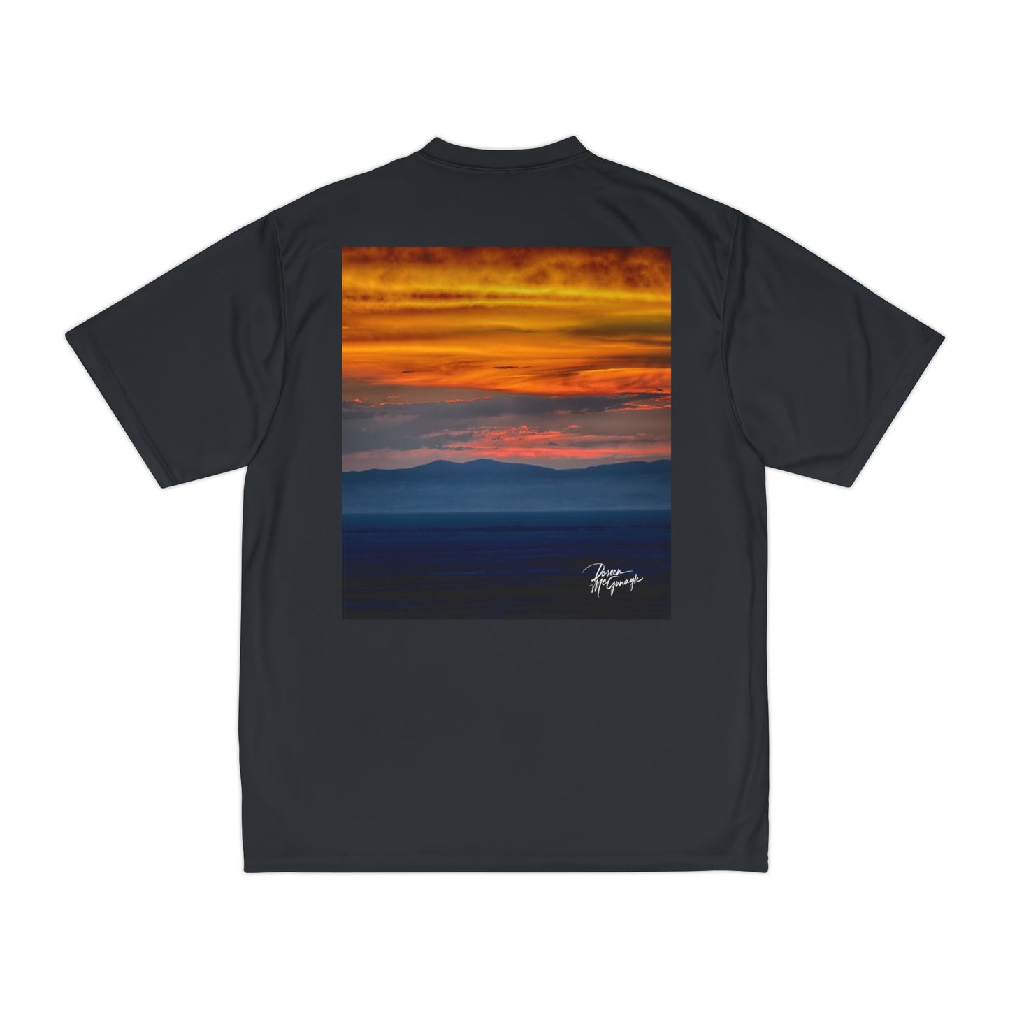Sunset over the Dunes Men’s Performance T-Shirt | Nature Inspired Activewear | Enjoy Nature Collection