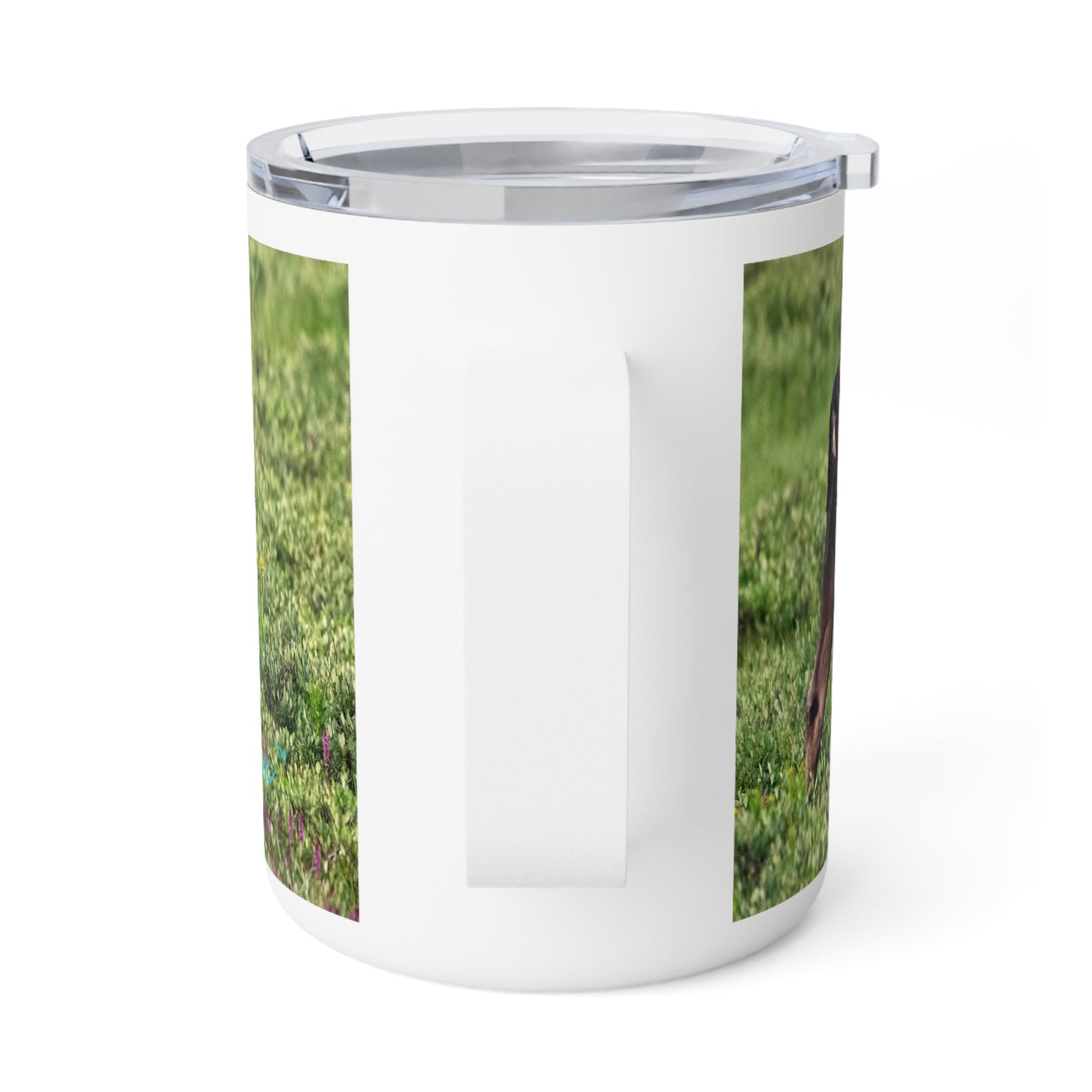 Moose with Baby 10oz Insulated Coffee & Tea Mug | Nature Inspired Stainless Steel Travel Cup | Enjoy Nature Collection