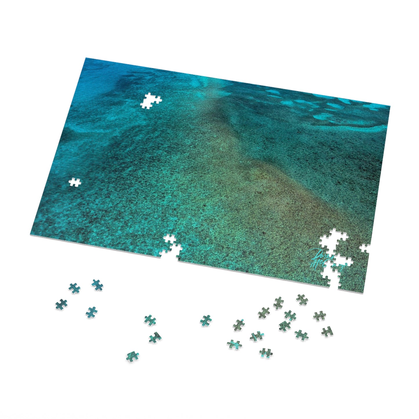 Shimmering Depths – Ocean-Inspired 1000 Piece Jigsaw Puzzle Enjoy Nature | Spirited Design Studio