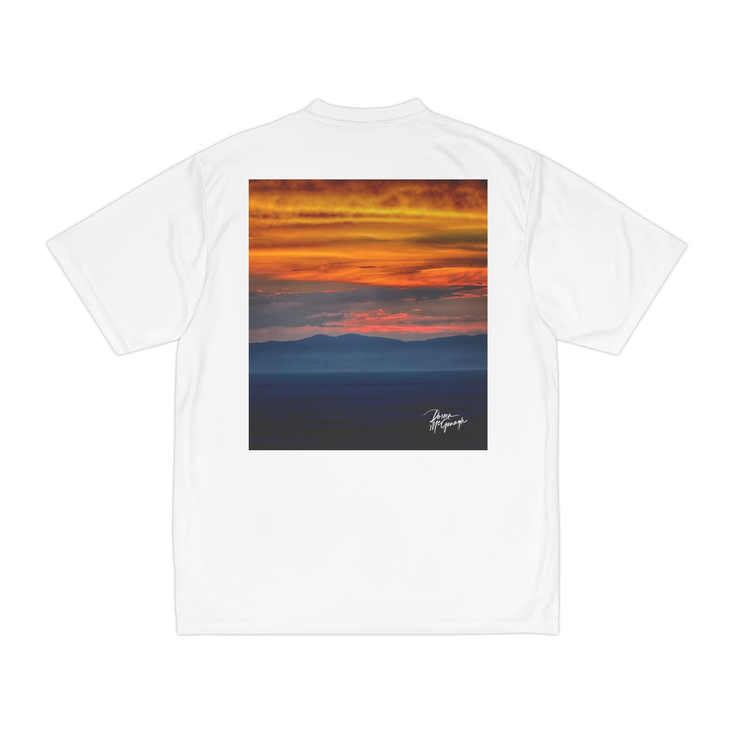 Sunset over the Dunes Men’s Performance T-Shirt | Nature Inspired Activewear | Enjoy Nature Collection