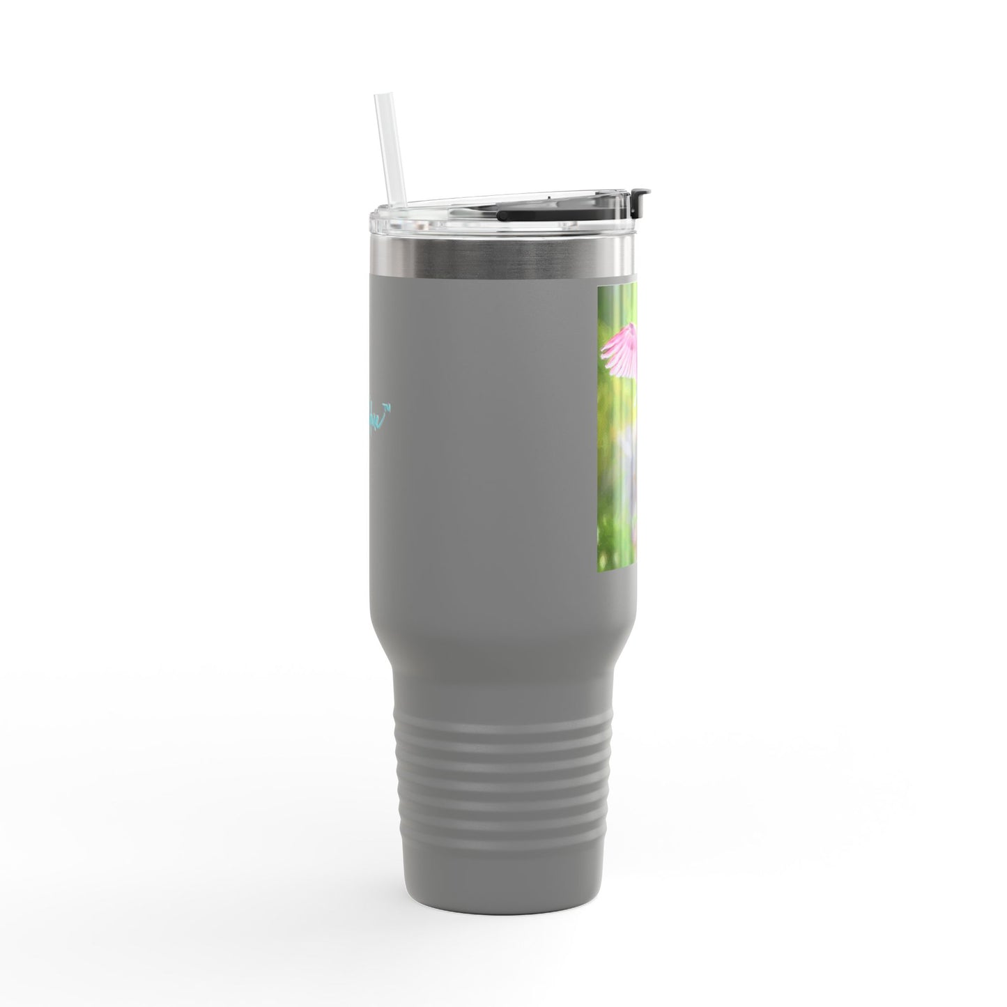 Roseate Spoonbill Insulated Travel Mug – 40oz Stainless Steel Nature-Inspired Drinkware