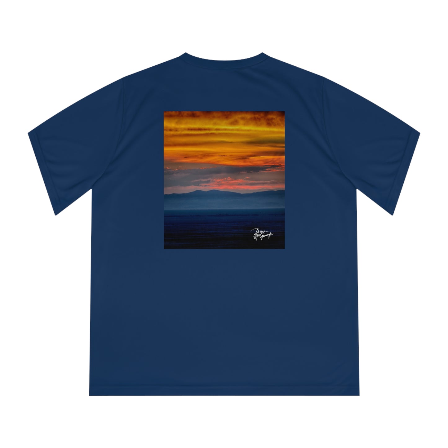 Sunset over the Dunes Women’s Performance V-Neck T-Shirt | Nature Inspired Activewear | Enjoy Nature Collection