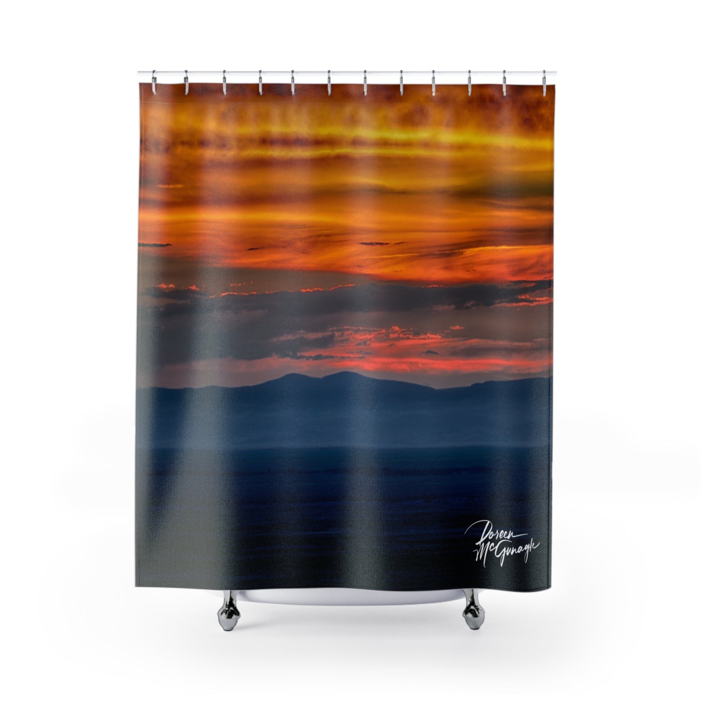 Sunset in Sand Dunes Shower Curtain | Nature Inspired Earthy Bathroom Décor | Enjoy Nature Collection