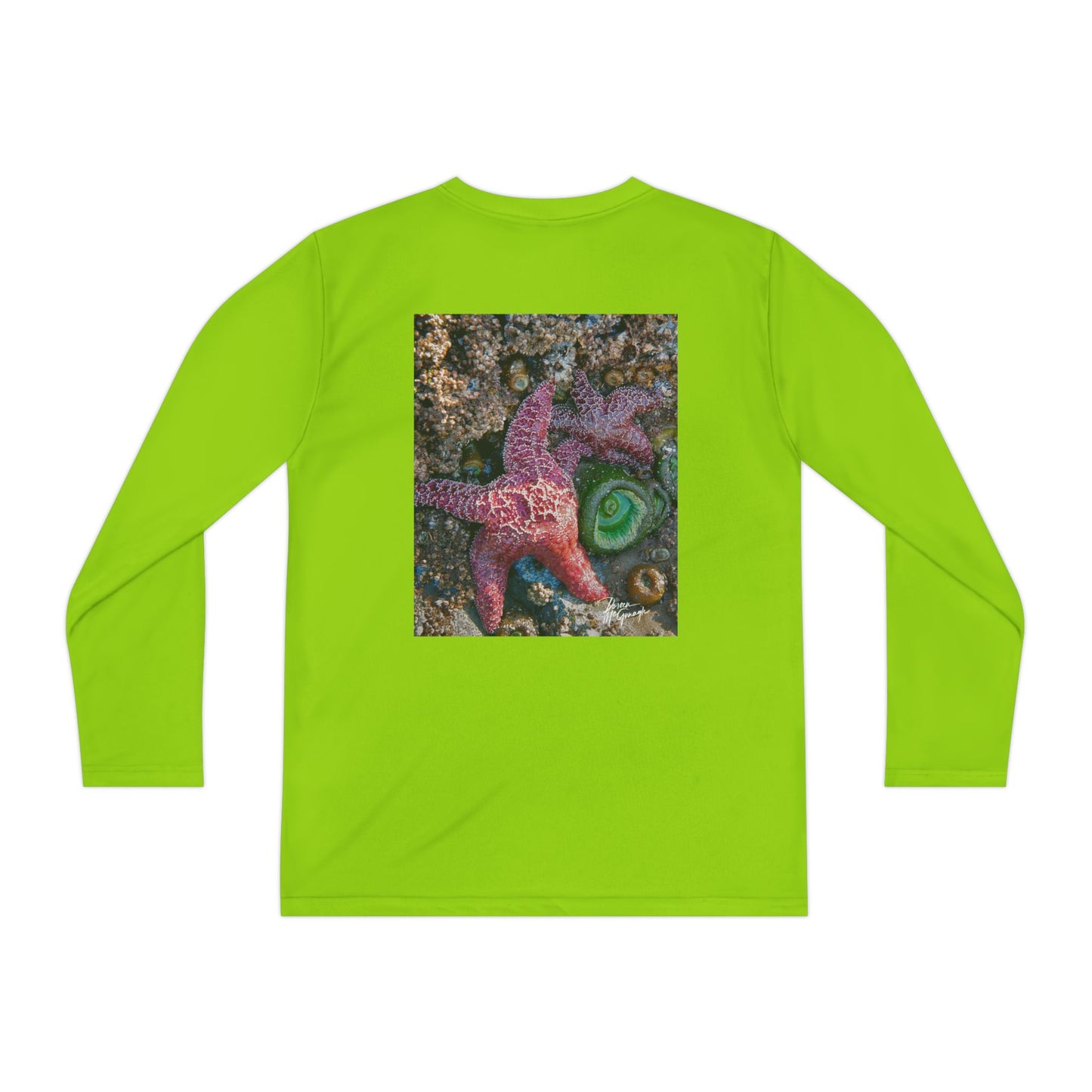 Youth Long Sleeve Tee – Starfish Design | Ocean-Inspired Shirt for Young Nature Lovers, Outdoor Play, and Everyday Adventure