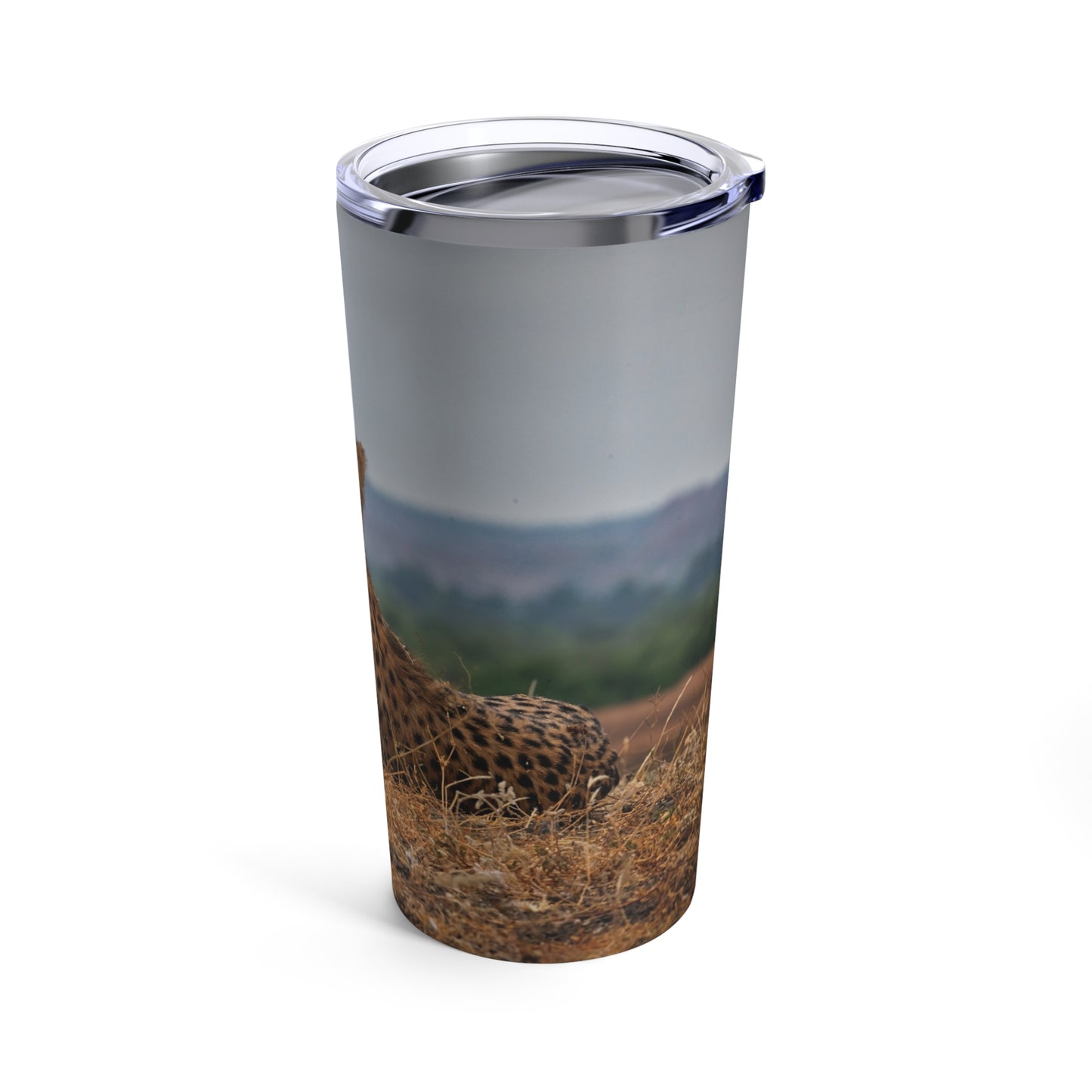 Enjoy Nature Cheetah Portrait 20 oz Travel Tumbler