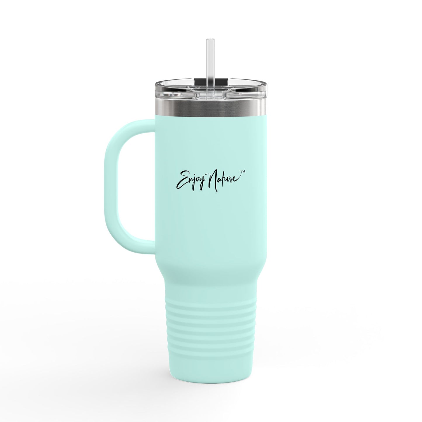 40 oz Insulated Travel Mug — Turquoise Ocean Enjoy Nature | Spirited Design Studio