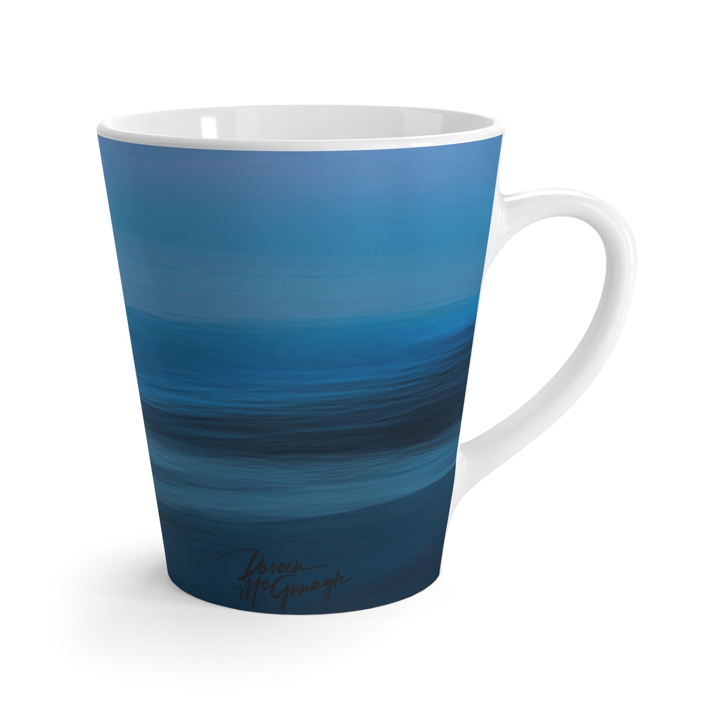 Eco Friendly Blue Dawn, 12 oz Latte Mug Latte Mug