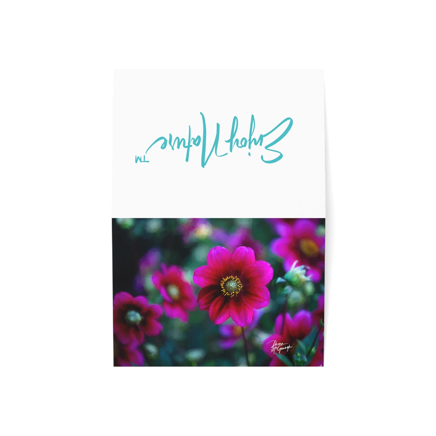Heart of Dahlia Dreams – Nature-Inspired Greeting Card Set (30 Pack)