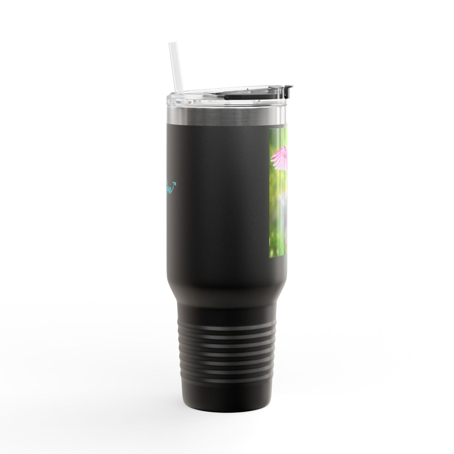 Roseate Spoonbill Insulated Travel Mug – 40oz Stainless Steel Nature-Inspired Drinkware