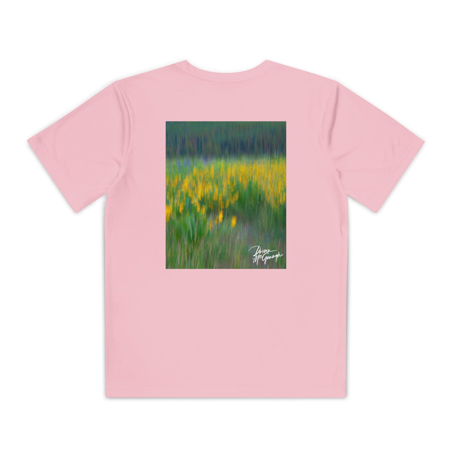 Wildflowers Abstract Youth Competitor Tee | Nature Inspired Activewear for Kids | Enjoy Nature Collection