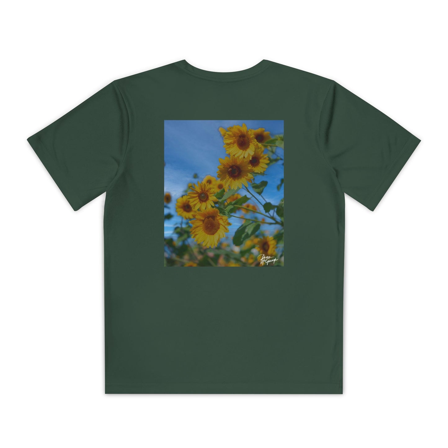 Youth Nature Tee – Sunflower Design, Outdoor Adventure Tee, Inspirational Kids Clothing, Spring/Summer Fashion