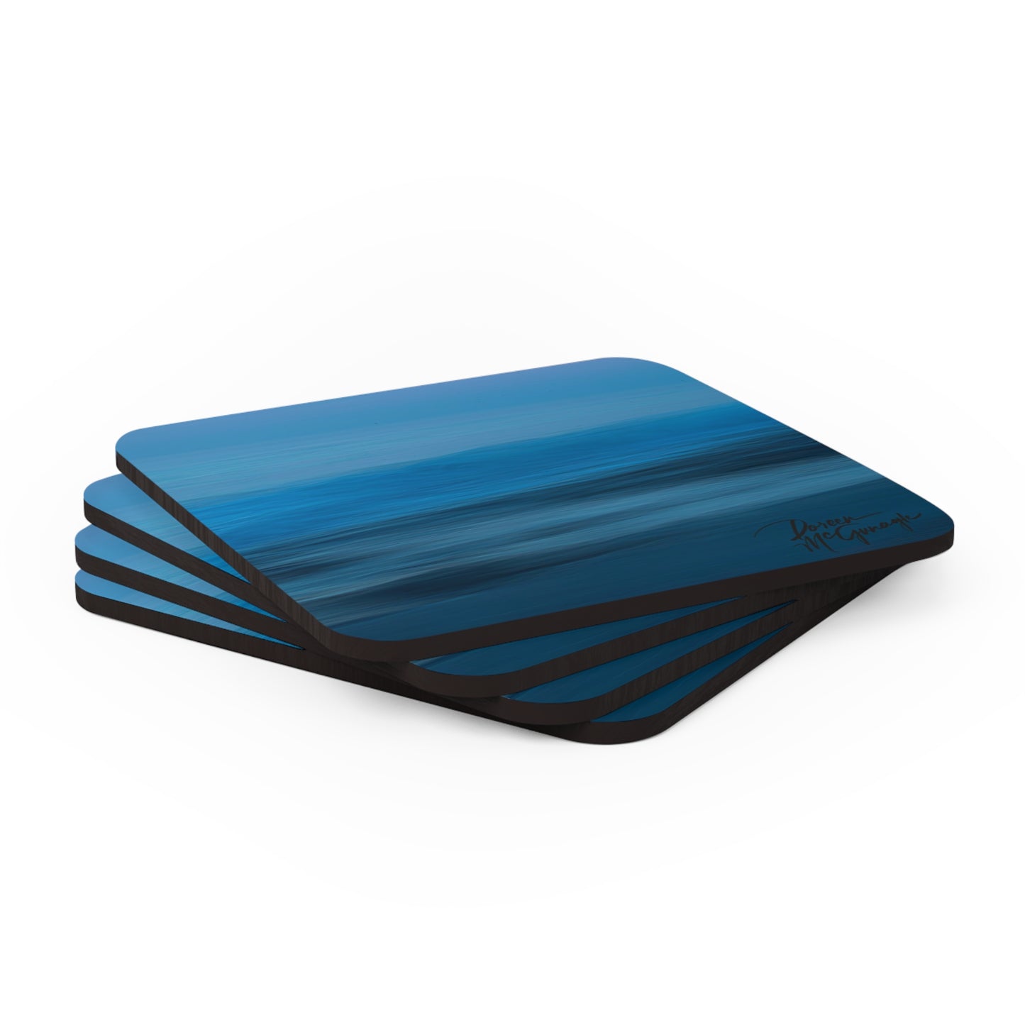 Blue Dawn, Corkwood Coaster Set