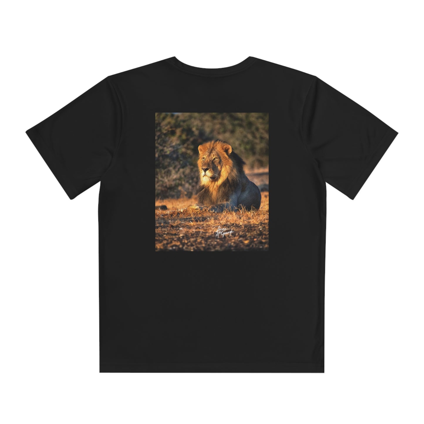 Youth Competitor Tee with Fine Art Image Lion King of Jungle by Enjoy Nature