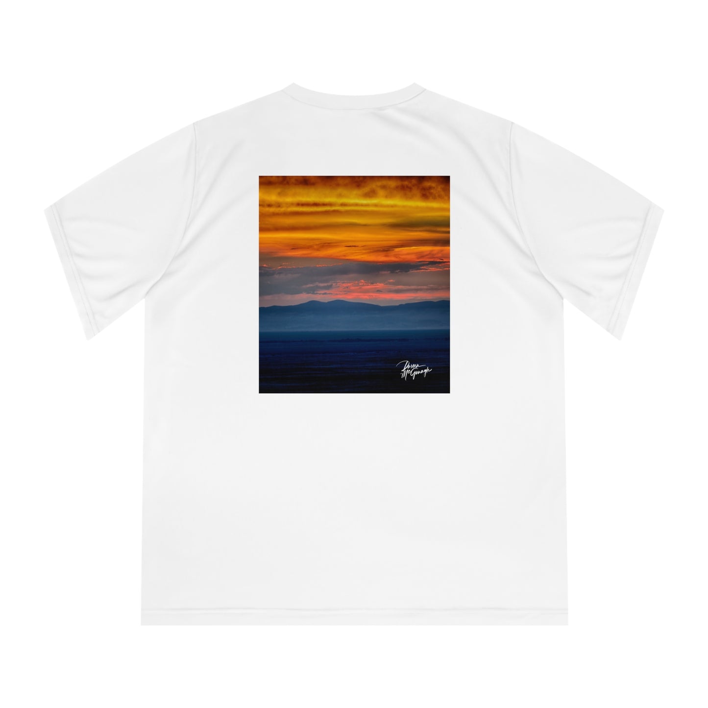 Sunset over the Dunes Women’s Performance V-Neck T-Shirt | Nature Inspired Activewear | Enjoy Nature Collection