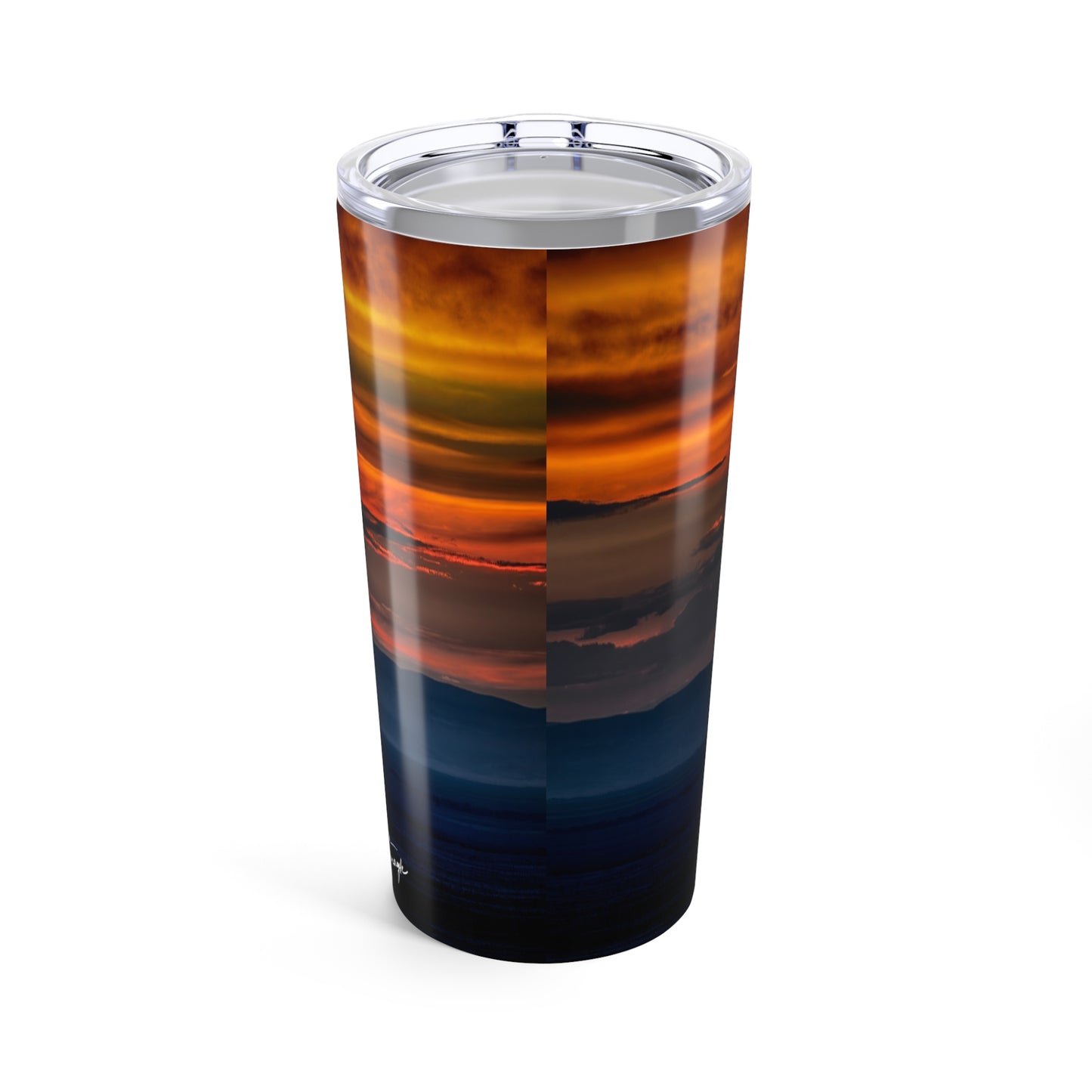 Sunset over Dunes 20oz Insulated Tumbler | Nature Inspired Stainless Steel Drinkware | Enjoy Nature Collection