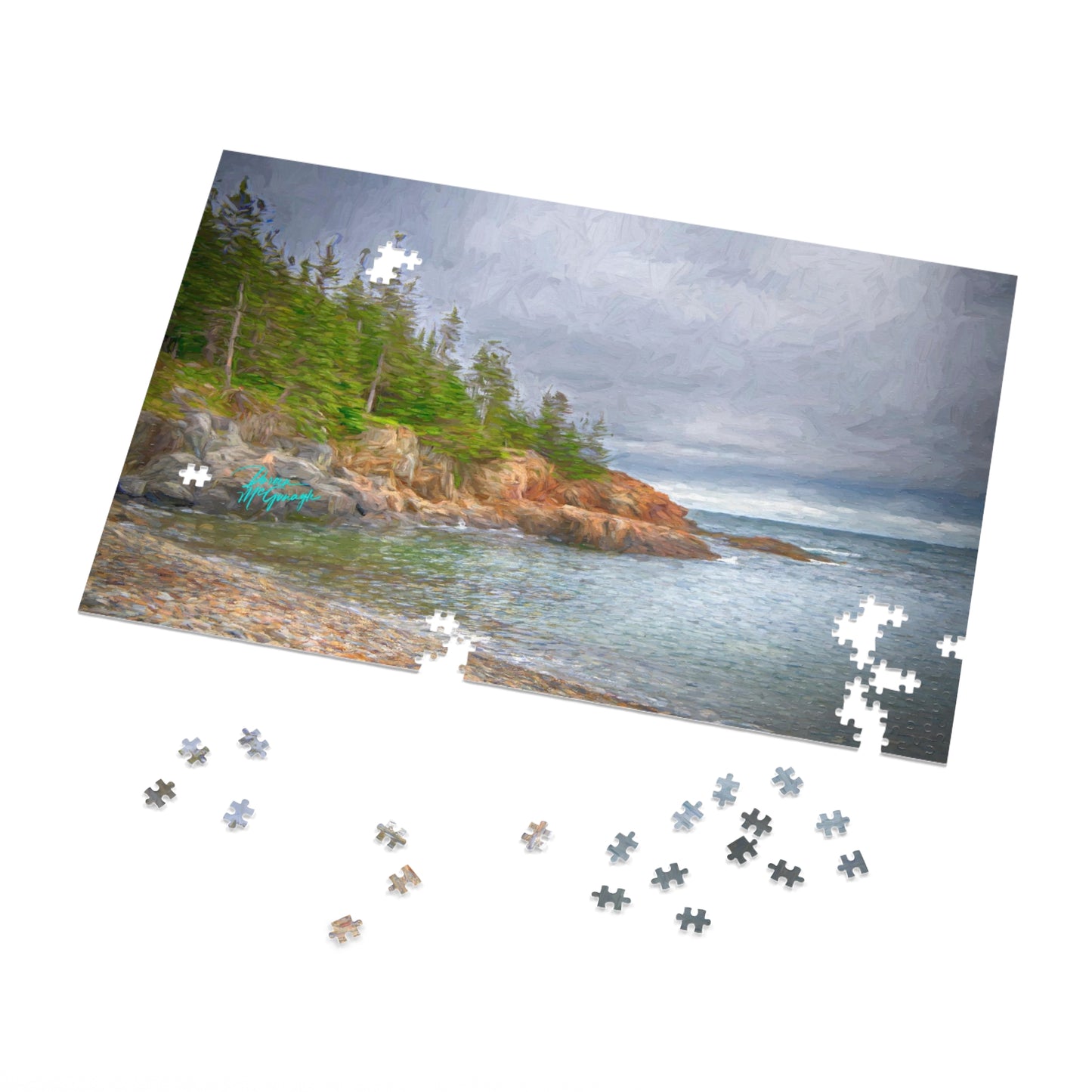 Nature Puzzles, Pebble Shoreline, Inspired by nature