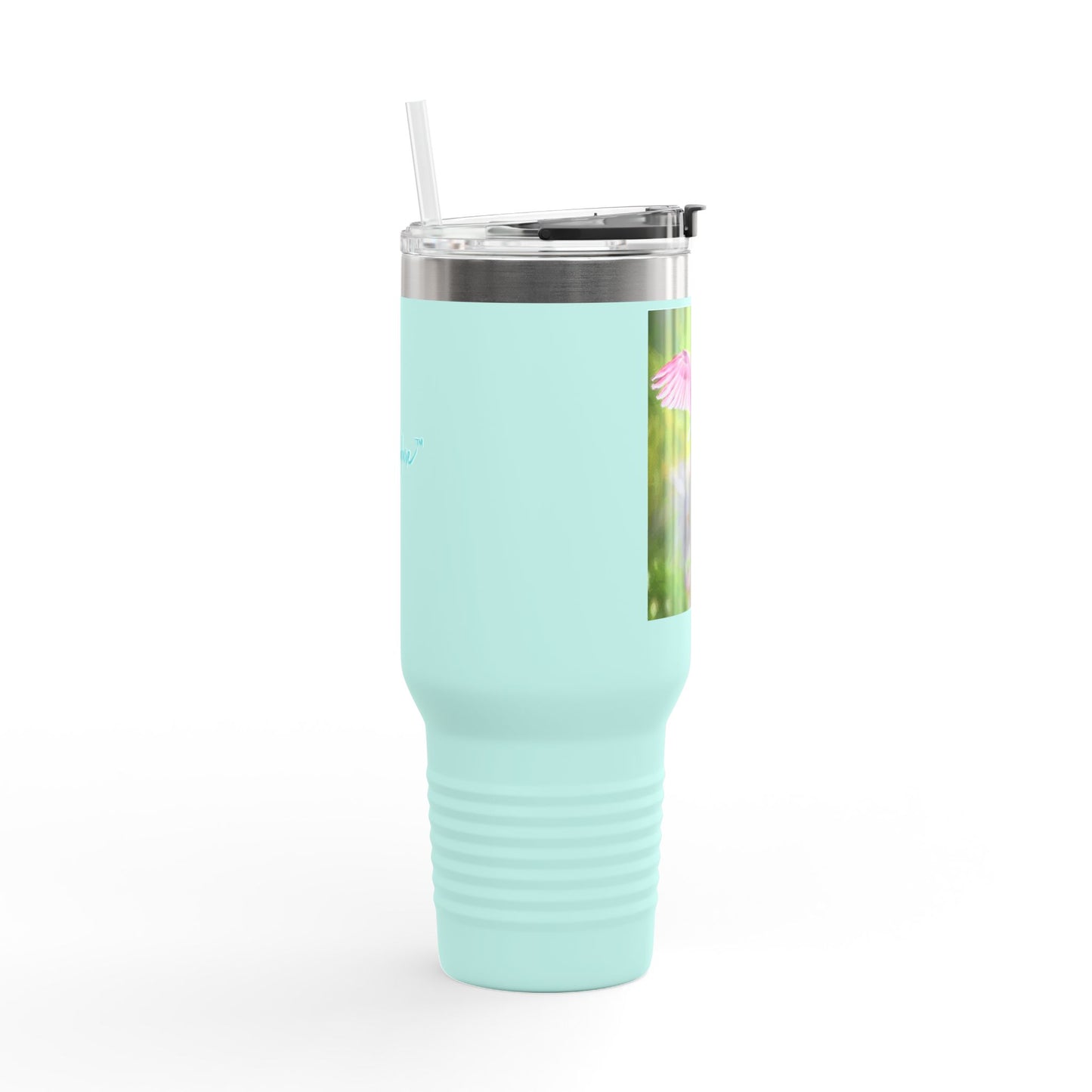 Roseate Spoonbill Insulated Travel Mug – 40oz Stainless Steel Nature-Inspired Drinkware