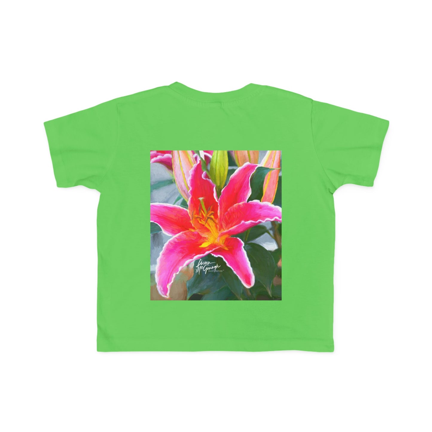 Enjoy Nature Toddler Tee - Pink Lily