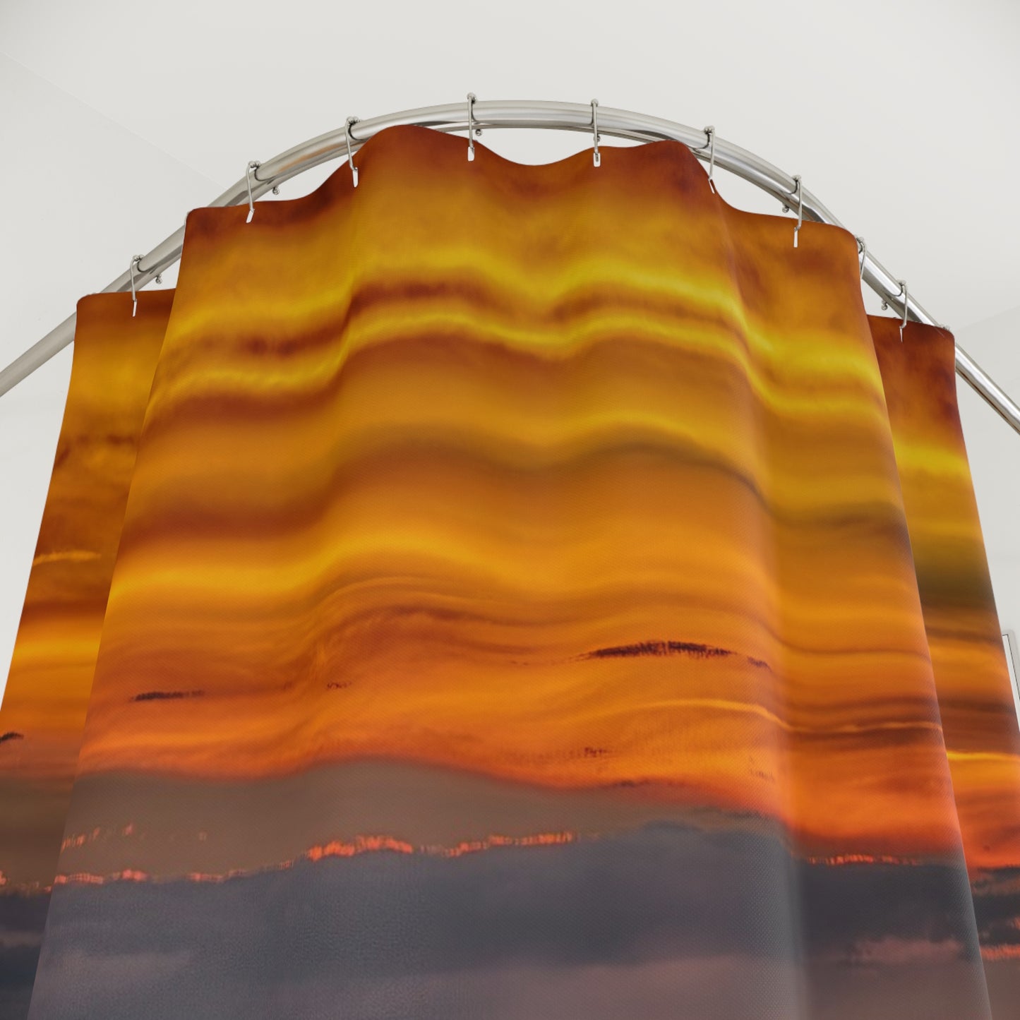 Sunset in Sand Dunes Shower Curtain | Nature Inspired Earthy Bathroom Décor | Enjoy Nature Collection
