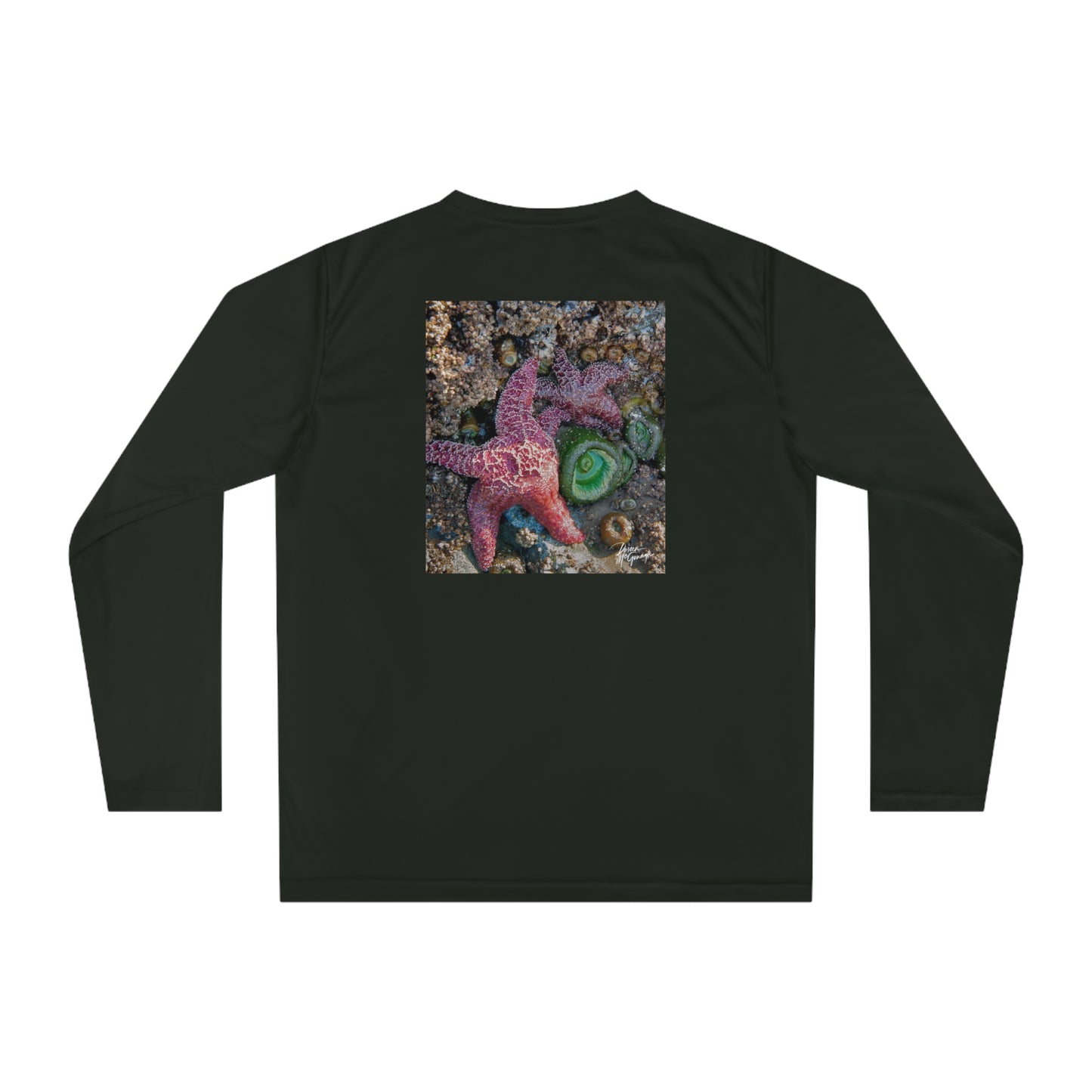 Unisex Performance Long Sleeve Shirt – Marine Life Starfish Design