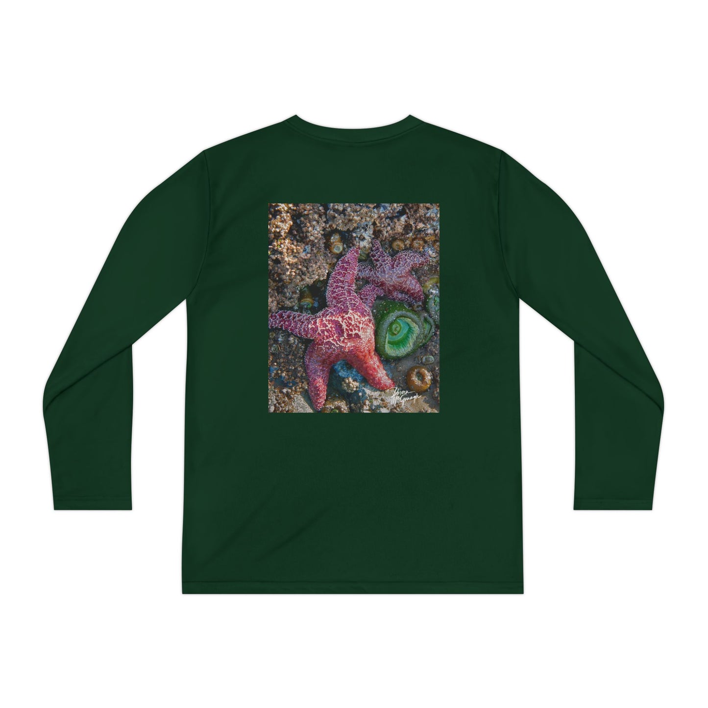 Youth Long Sleeve Tee – Starfish Design | Ocean-Inspired Shirt for Young Nature Lovers, Outdoor Play, and Everyday Adventure