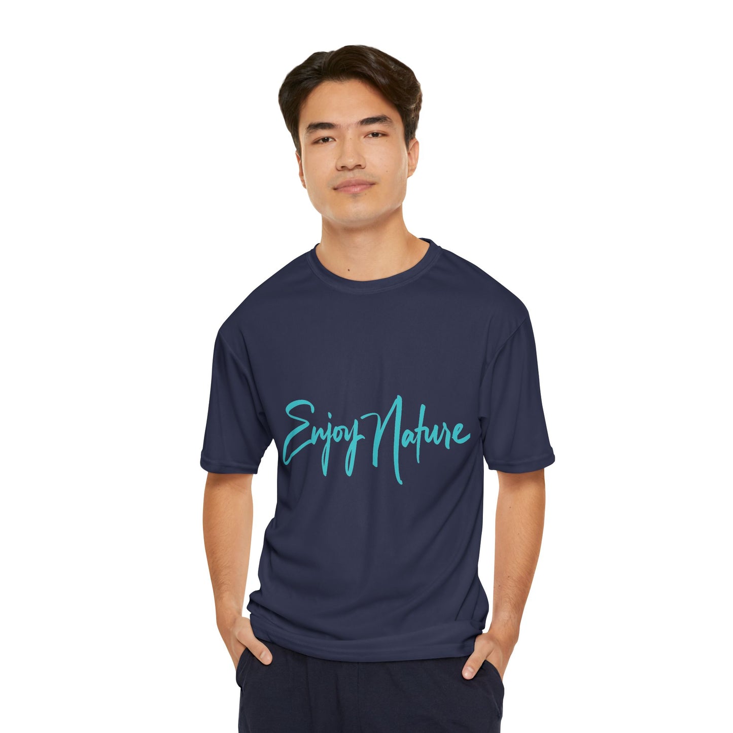 Nature-Inspired Men’s Performance T-Shirt – Marine Life Design | Outdoor Apparel, Nature Lover’s Gift, Athletic Wear for Fitness & Summer Adventures