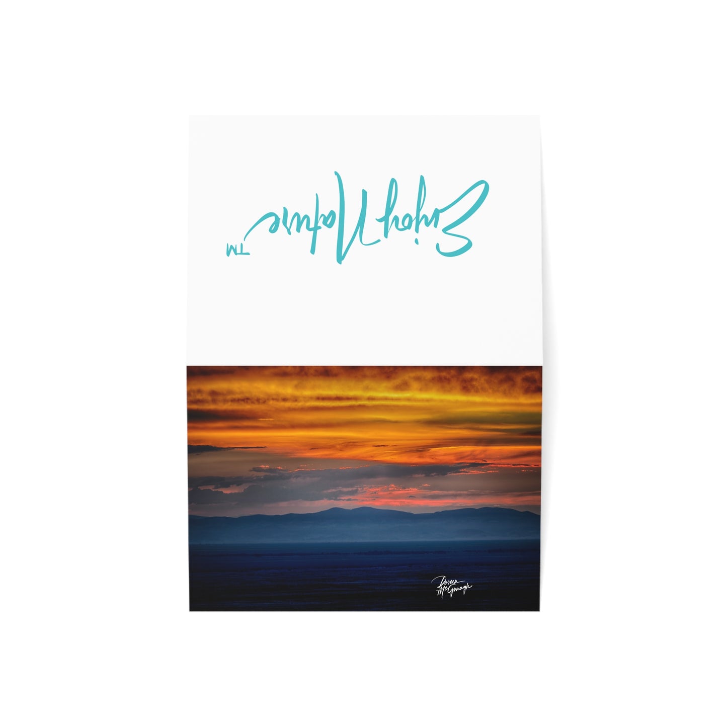 Enjoy Nature Collection – Sunset Greeting Cards | Box of 50 Eco-Friendly 5x7 Note Cards | Blank Stationery for Personal Touch & Special Occasions