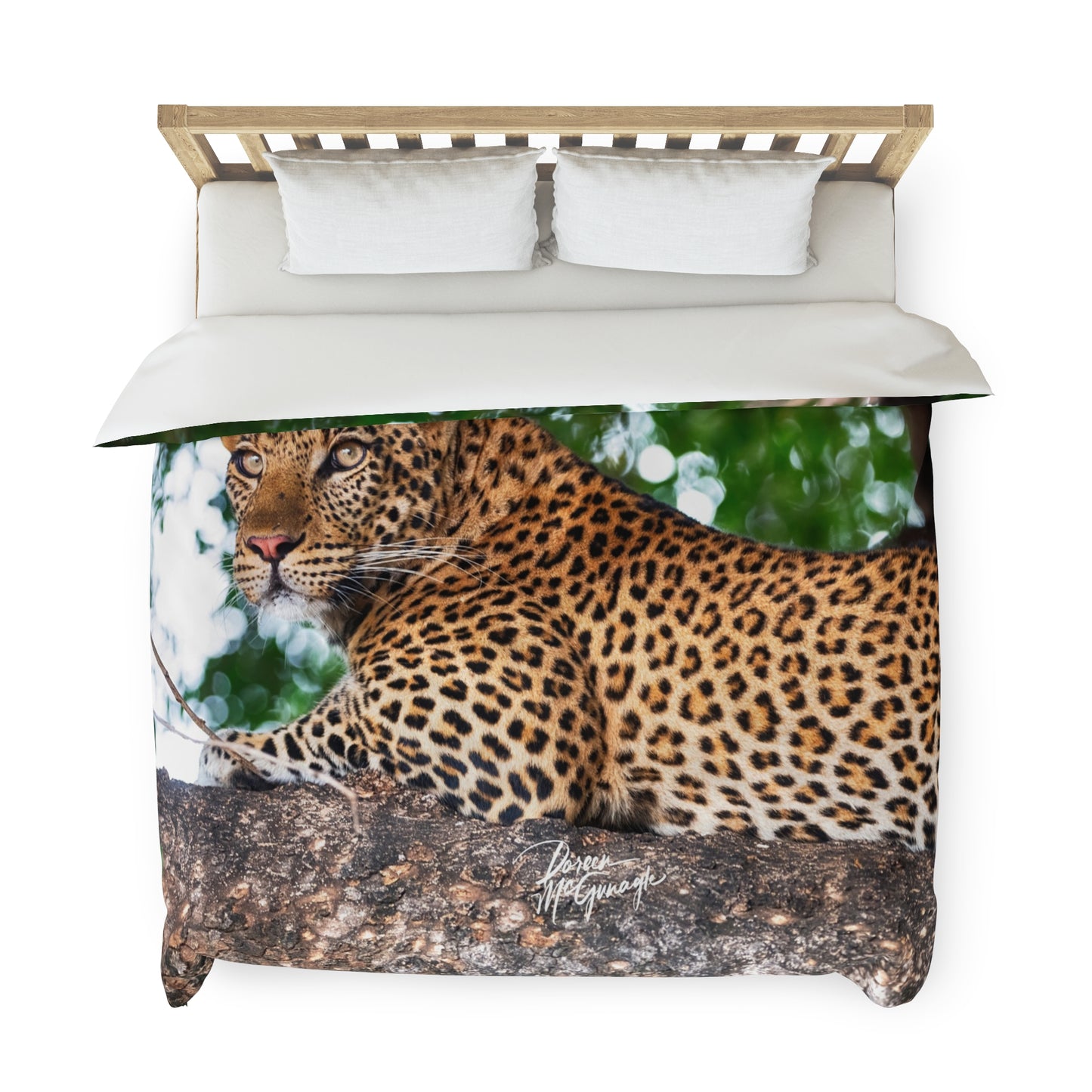 Enjoy Nature Leopard in Tree Duvet Cover