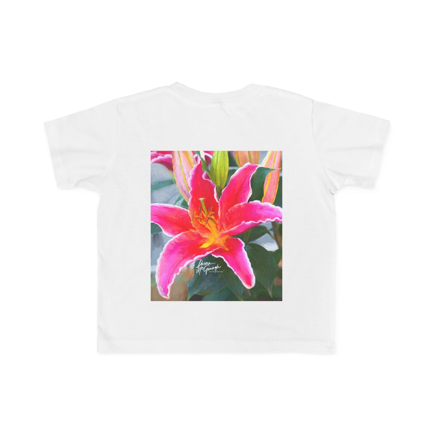 Enjoy Nature Toddler Tee - Pink Lily