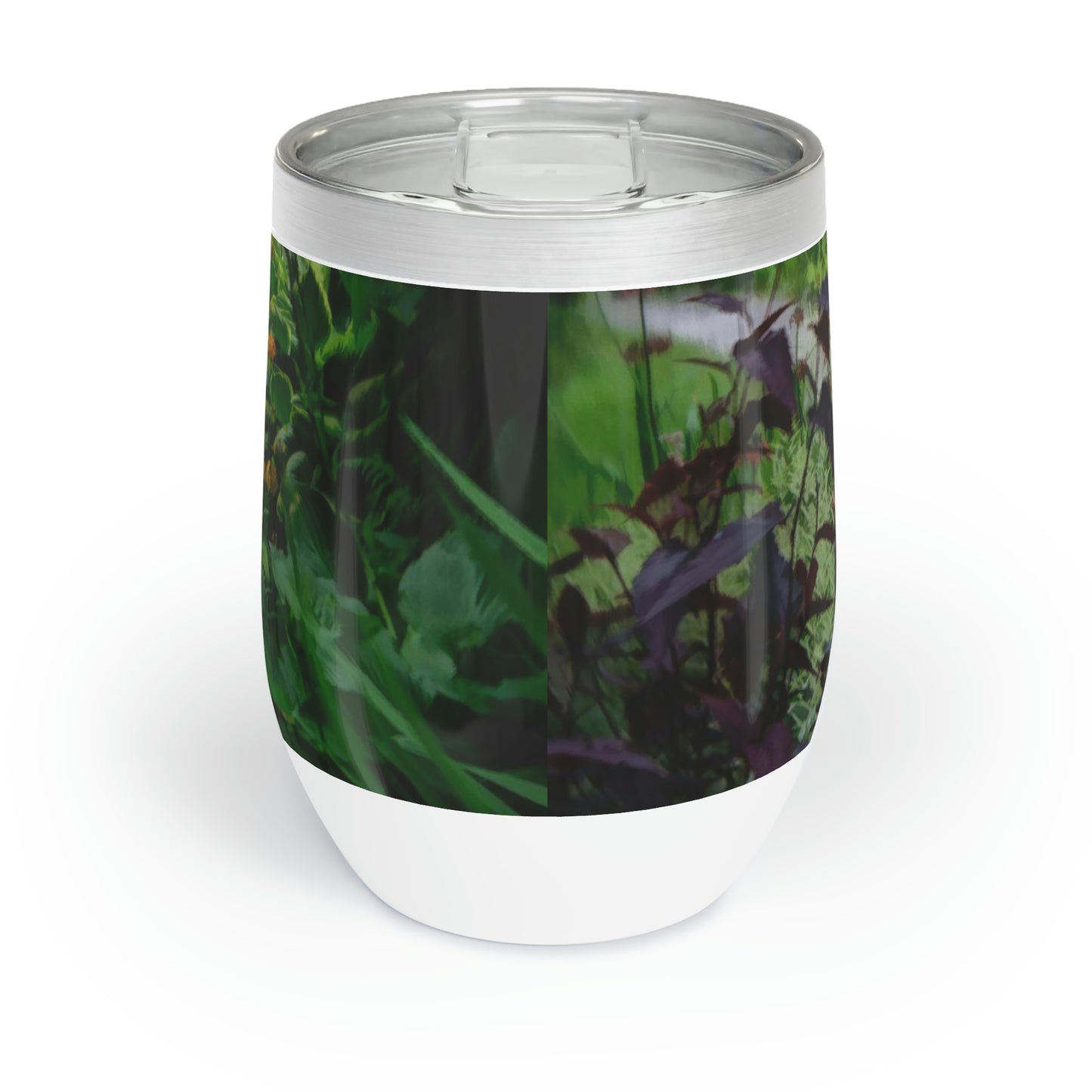 Eco friendly, Ashford Garden Path 04, 12 oz insulated wine tumbler with lid