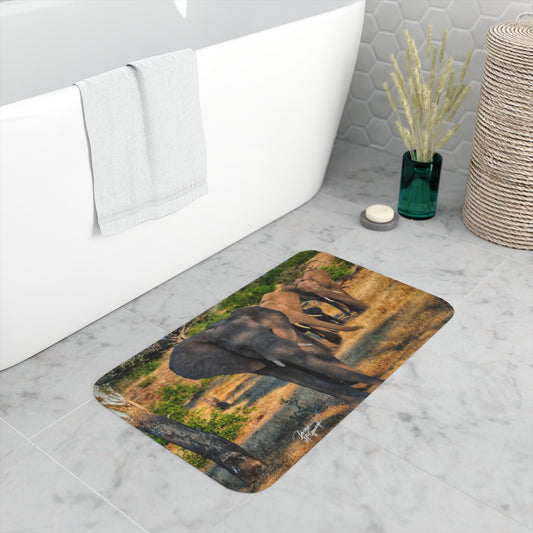 How can I incorporate nature-inspired home décor into my bathroom?