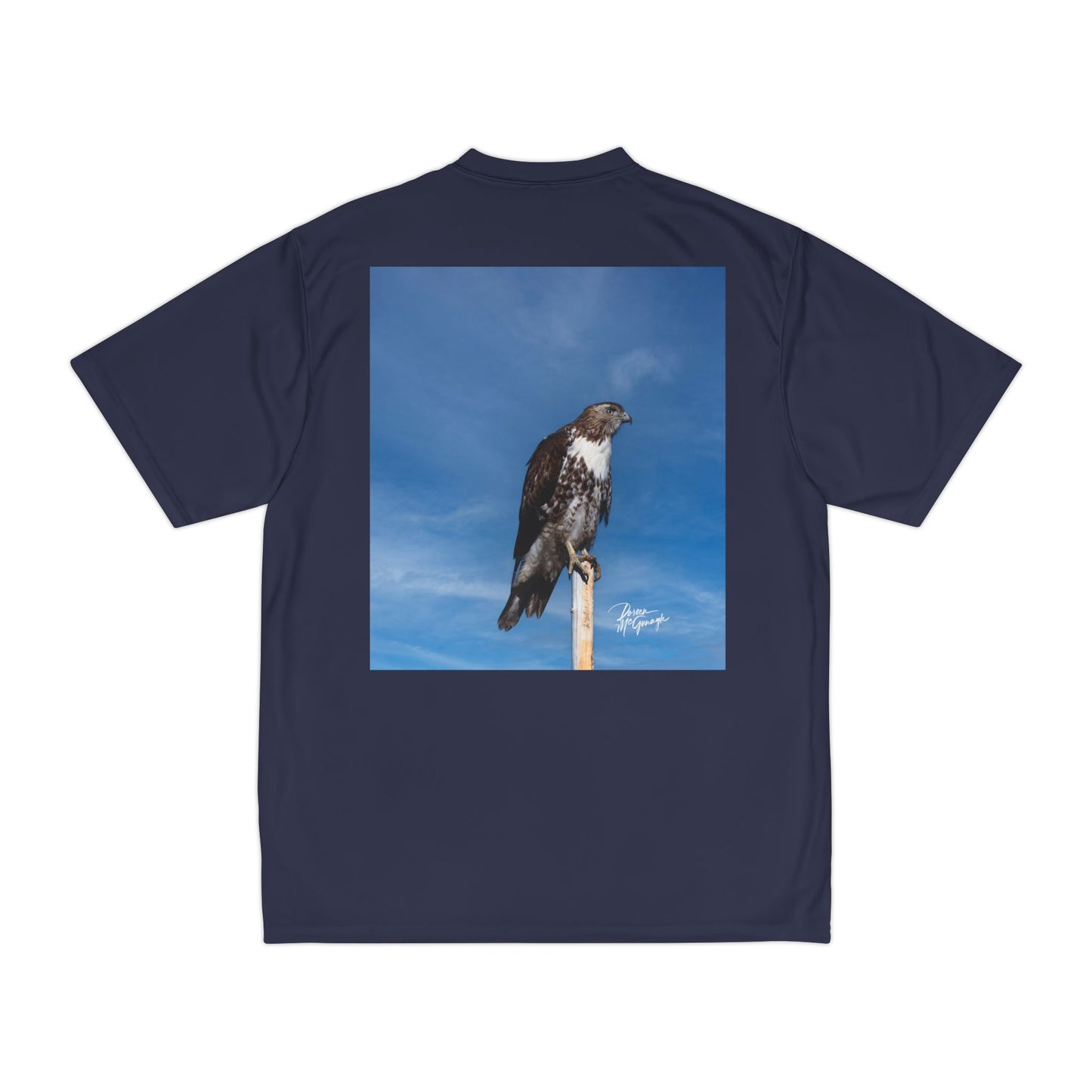 Nature Lover’s Performance T-Shirt – Osprey Design | Men’s Activewear for Outdoor Adventures, Wildlife Enthusiasts & Summer Sports