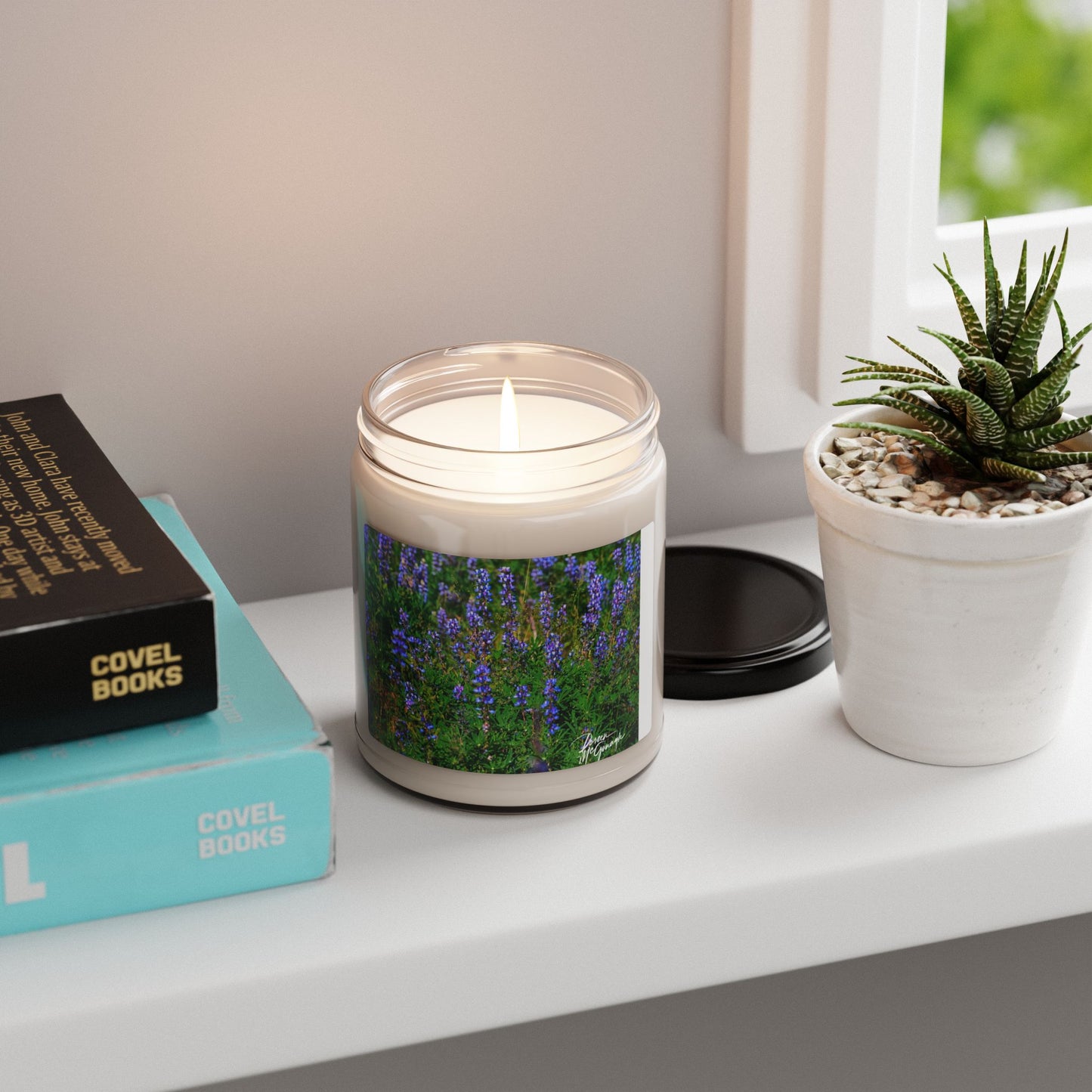 Scented Soy Candle 9oz – Wild Lupines | Eco-Friendly Aromatherapy Candle for Relaxation, Home Décor & Thoughtful Gifts