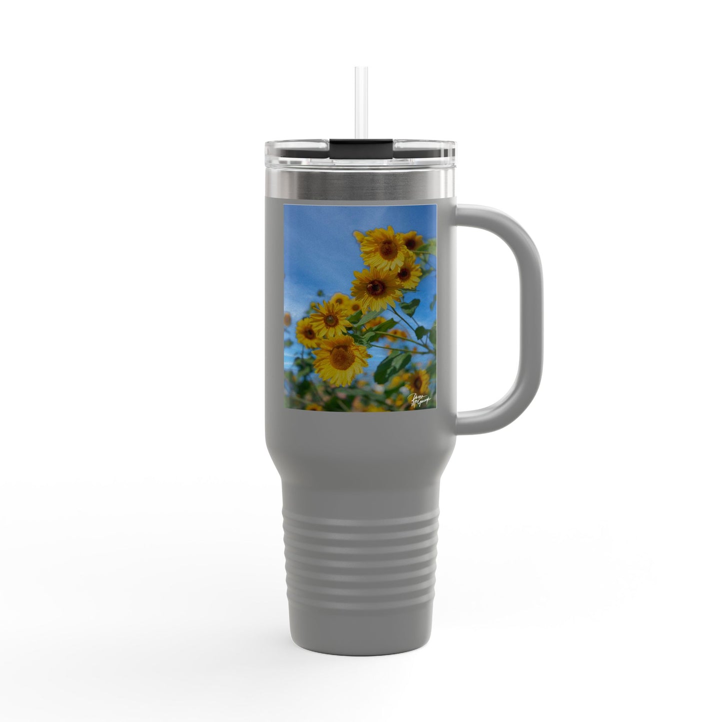 Beautiful Floral Insulated Travel Mug, 40oz - Perfect for Coffee Lovers, Gift for Her, Summer Road Trips, Outdoor Adventures