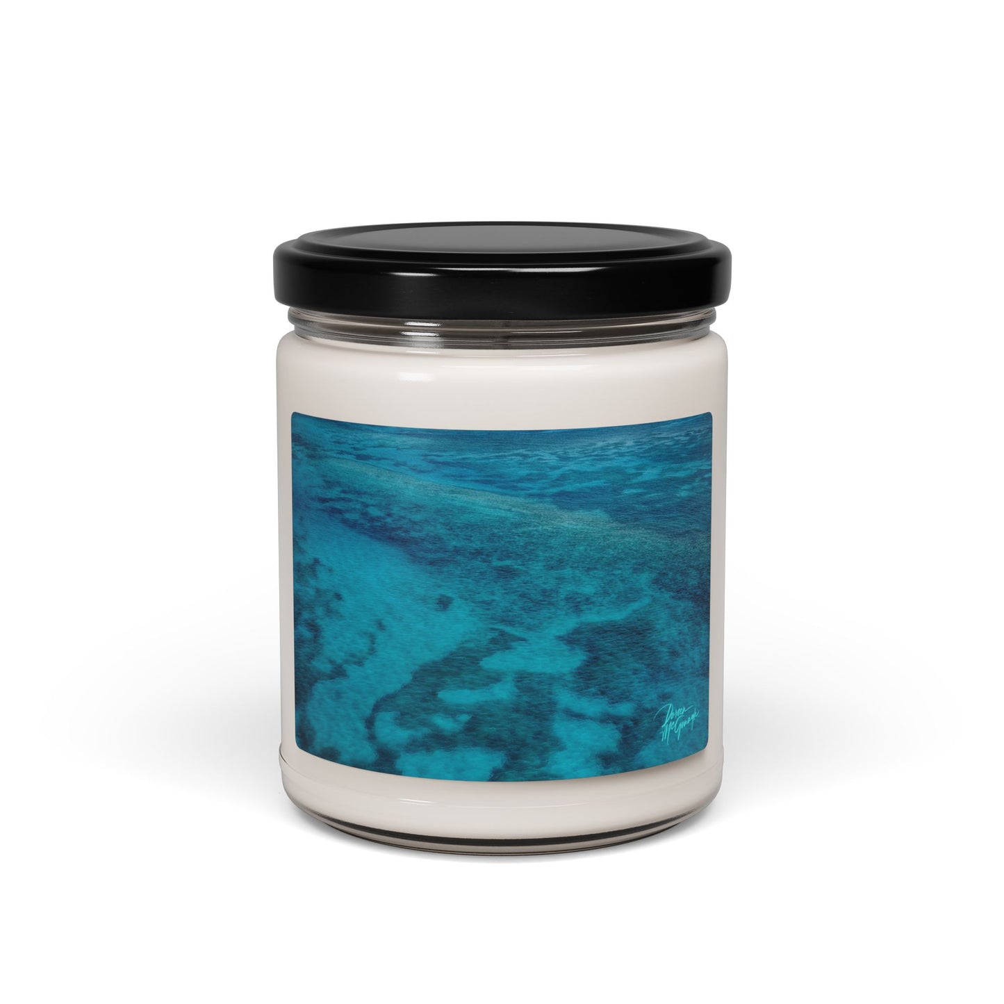 Fluid Current of Ocean Floor — 9 oz Soy Candle (Ocean-Inspired Aromas) Enjoy Nature | Spirited Design Studio