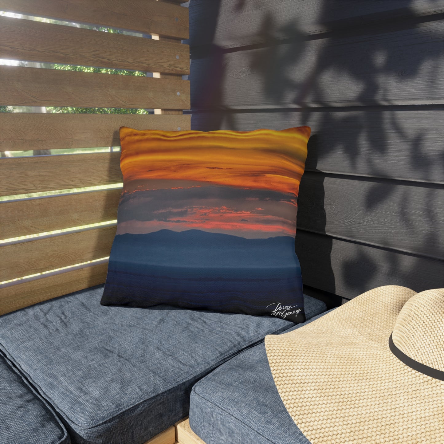 Sunset Serenity Accent Pillow | Nature Inspired Comfy Couch Pillows | Enjoy Nature Collection Décor