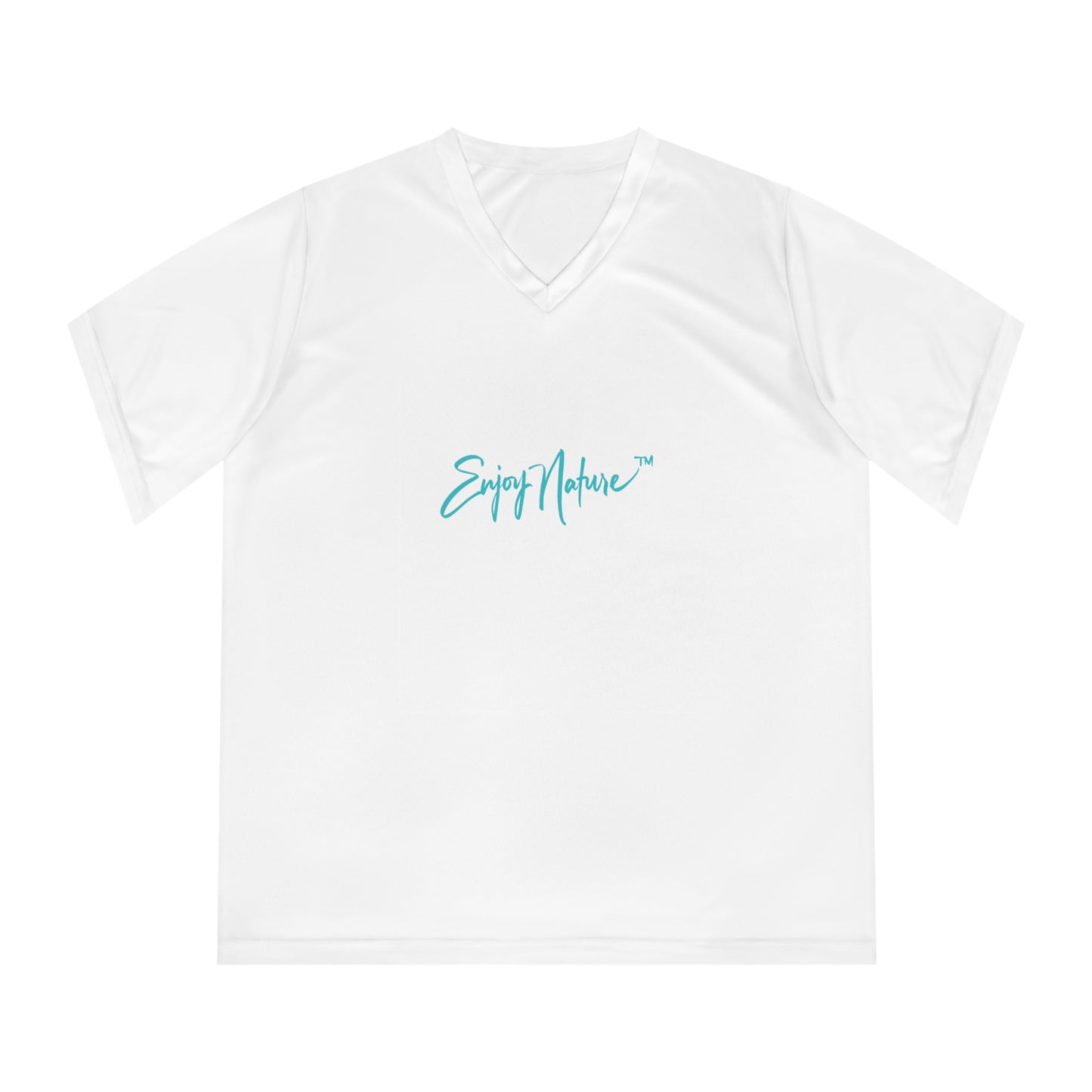 Women’s Nature-Inspired Performance V-Neck T-Shirt – Heart of Dahlia Dreams Design