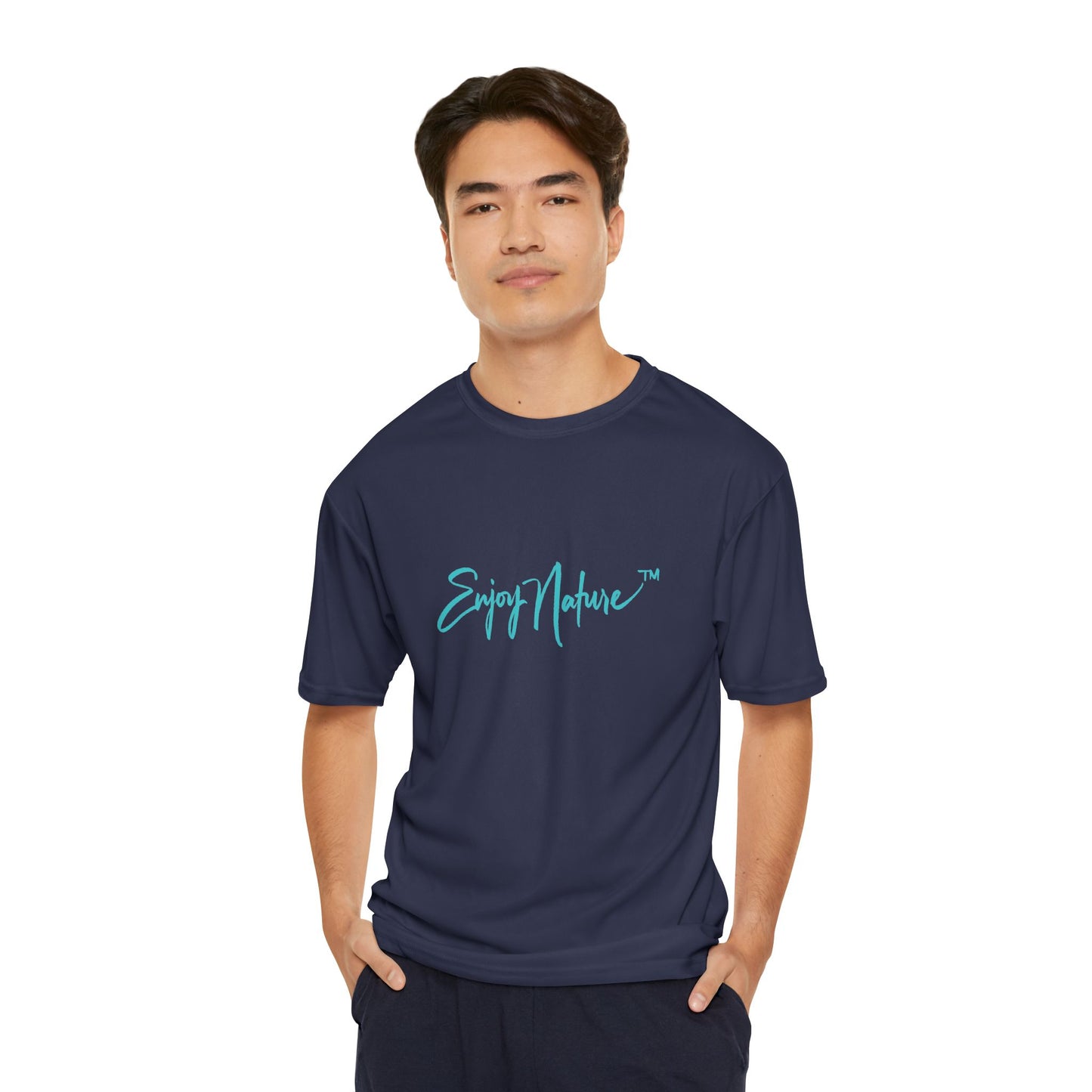 Performance T-Shirt — “Enjoy Nature” Ocean Reef Artwork | Lightweight Active Tee with Coastal-Inspired Design