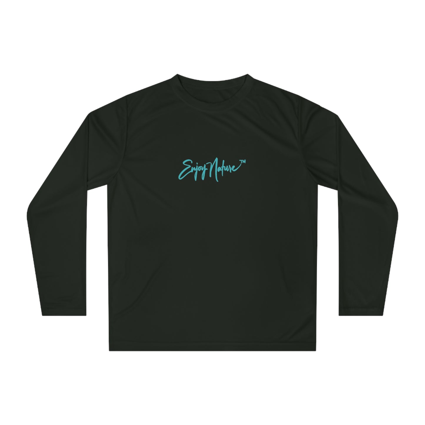 Unisex Long Sleeve Performance Tee - "Elephant Baby in Forest" by Enjoy Nature