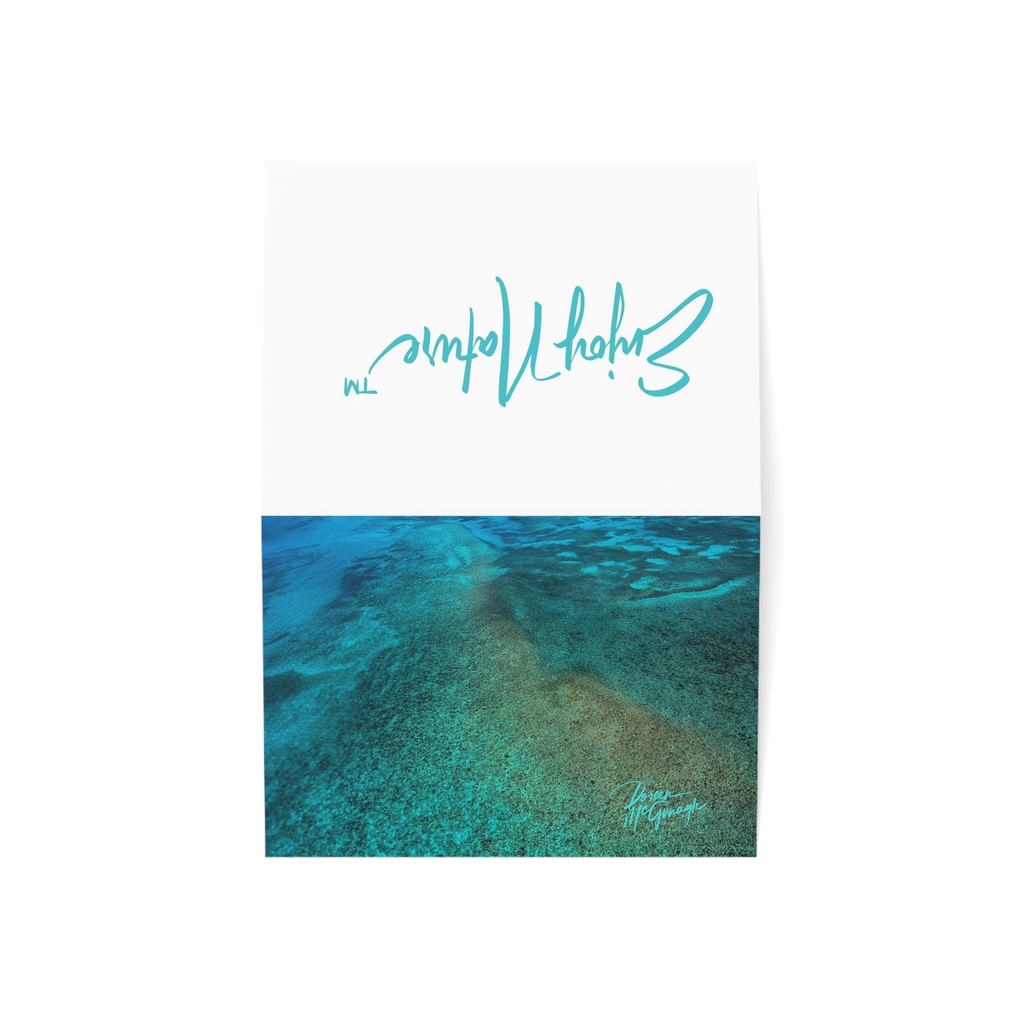 Note Cards – Fluid Currents Design (Pack of 10) Enjoy Nature | Spirited Design Studio