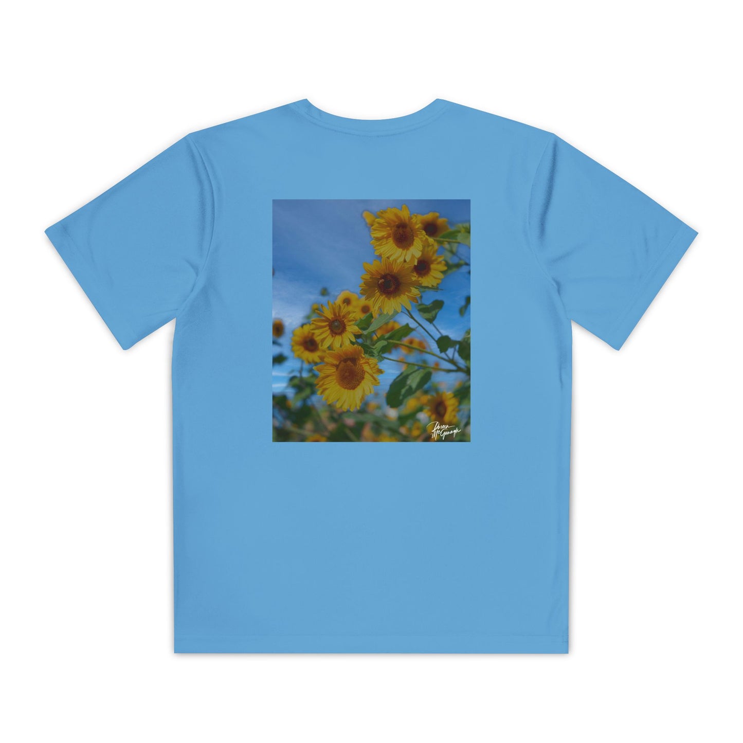 Youth Nature Tee – Sunflower Design, Outdoor Adventure Tee, Inspirational Kids Clothing, Spring/Summer Fashion