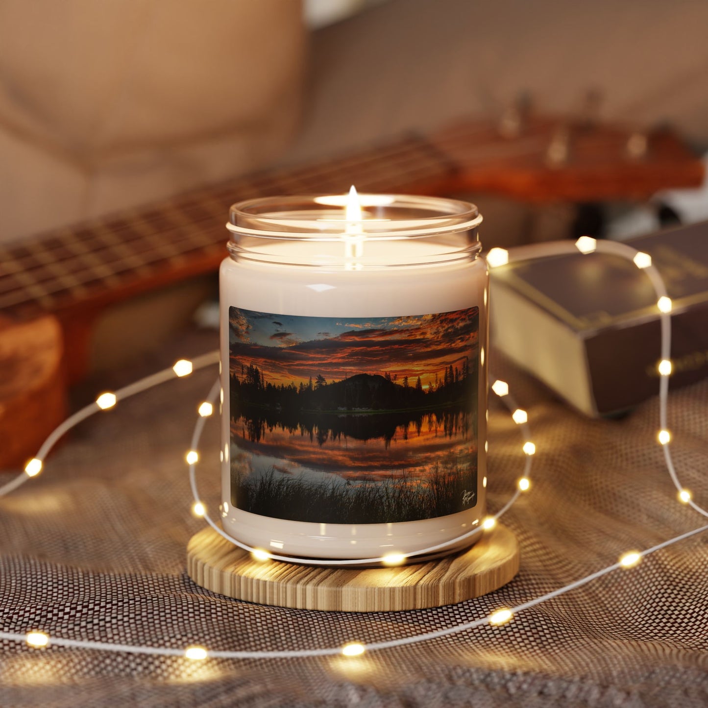 Sunset Lake Scented Soy Candle, Relaxing Home Fragrance, Nature Inspired Gift, Eco-Friendly Candle, Aromatherapy, Cozy Decor Sunrise Crested Butte